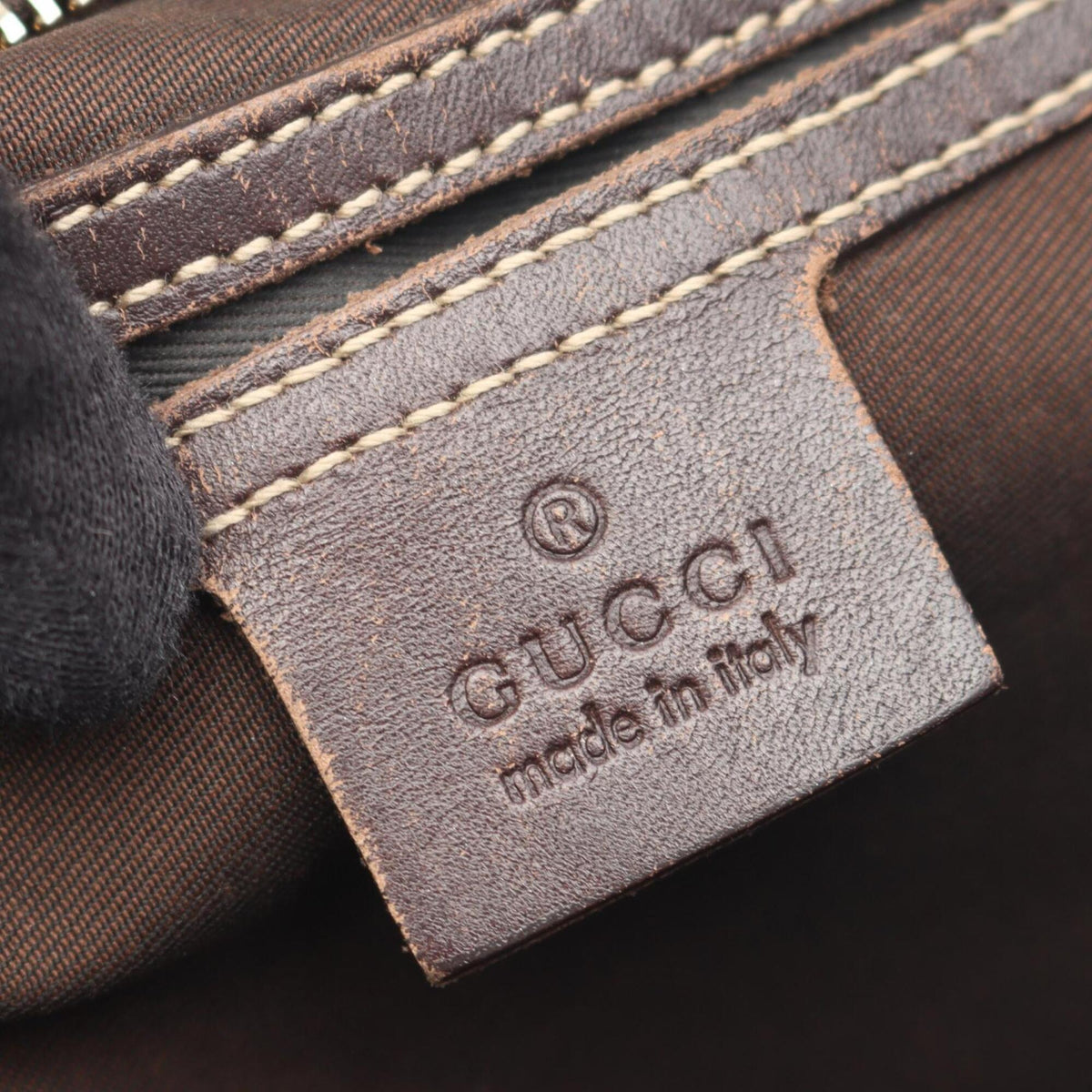Gucci Beige Brown Pvc Leather Handbag Shoulder Bag (Pre-Owned)