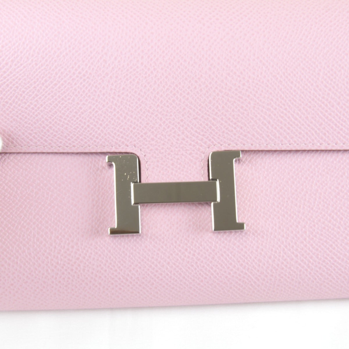 Hermes Pink Leather Pochette Shoulder Bag (Pre-Owned)