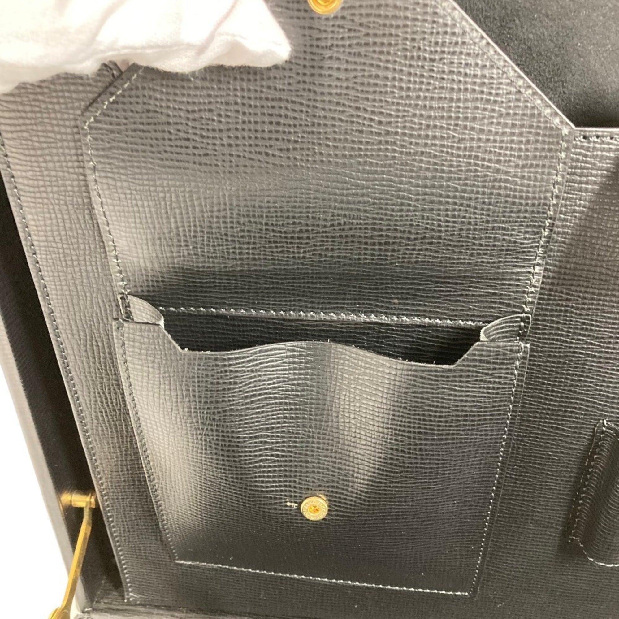 Loewe Black Leather Attaché Case Handbag Tote Bag (Pre-Owned)