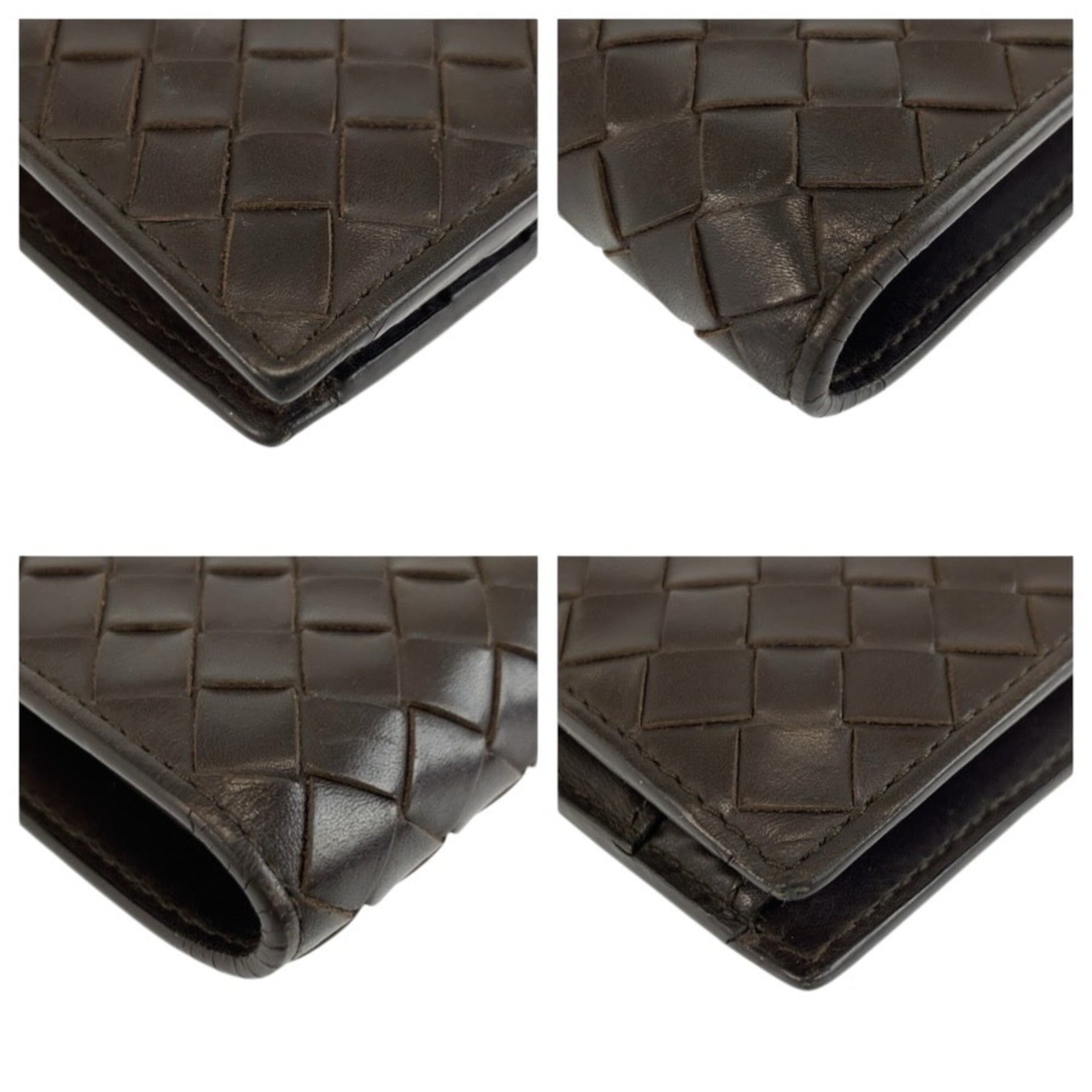 Bottega Veneta Brown Intrecciato Wallet (Bi-Fold) (Pre-Owned)