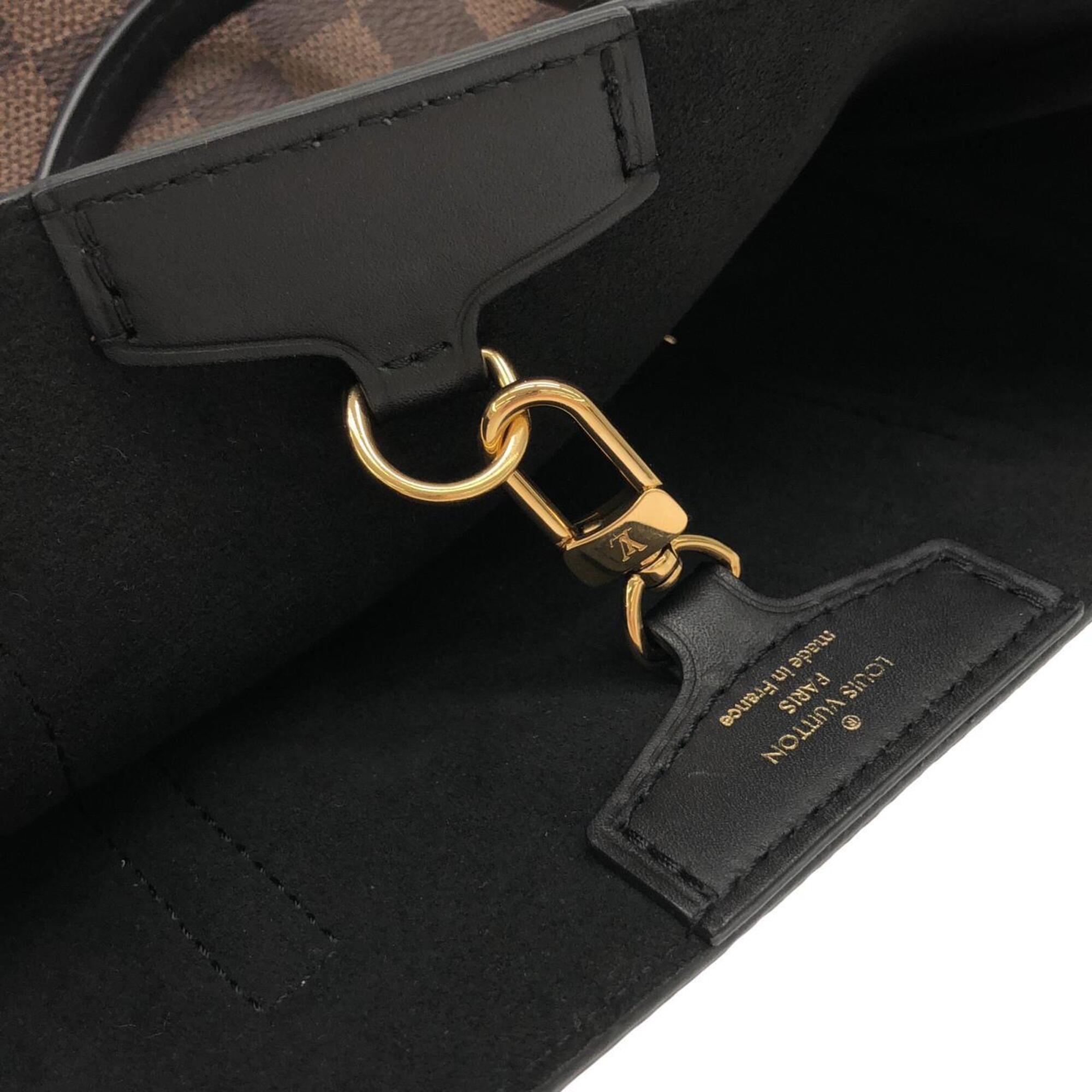 Louis Vuitton Black Damier Canvas Ebene Coated Canvas Handbag (Pre-Owned)