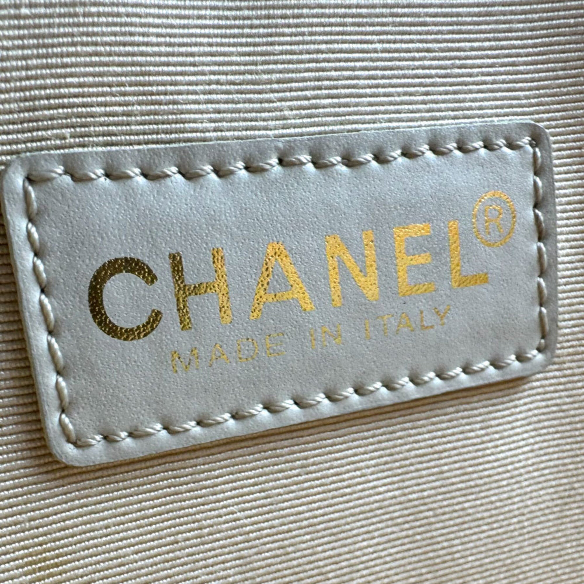 Chanel Pink Orange Canvas Handbag (Pre-Owned)