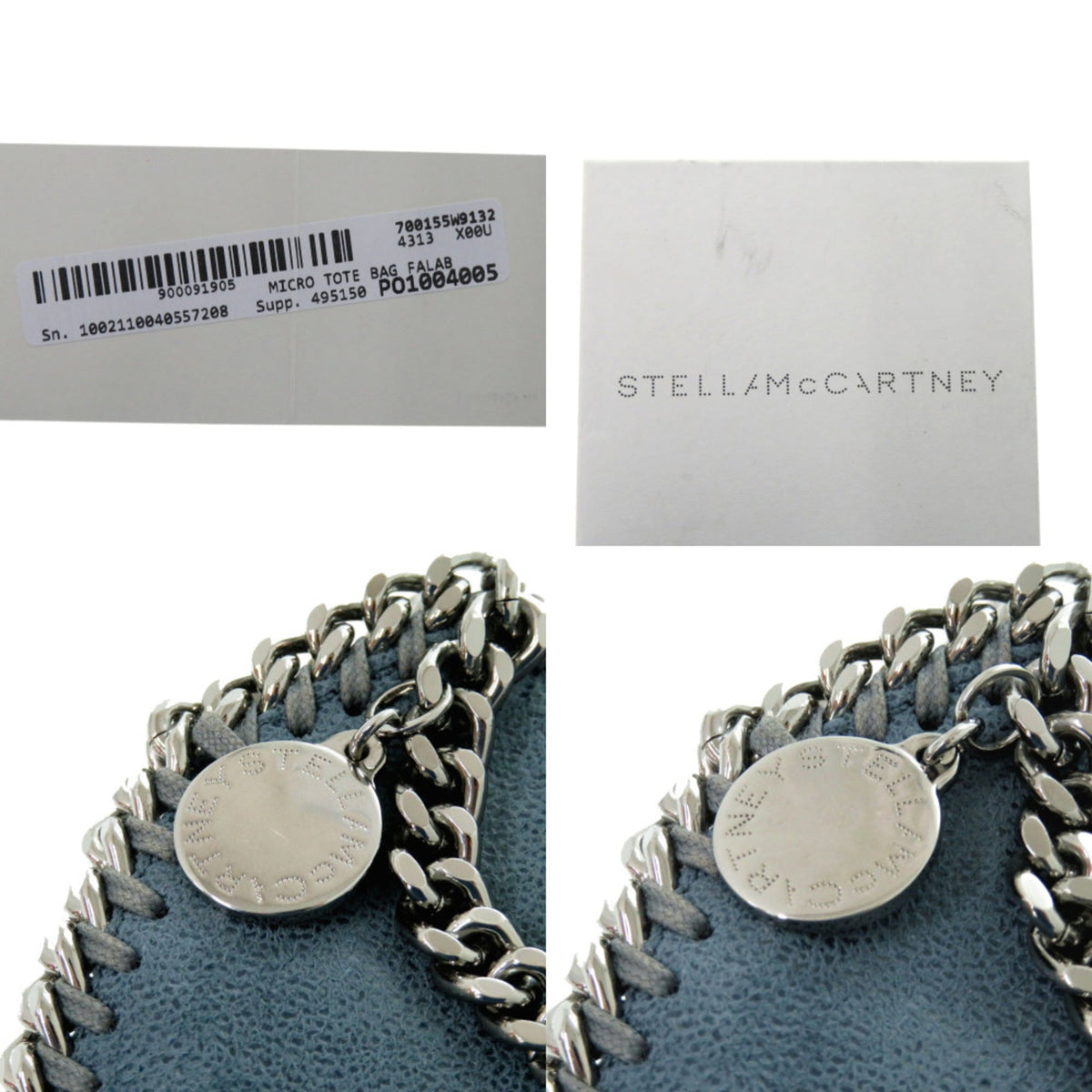 Stella Mccartney Blue Leather Shoulder Bag (Pre-Owned)
