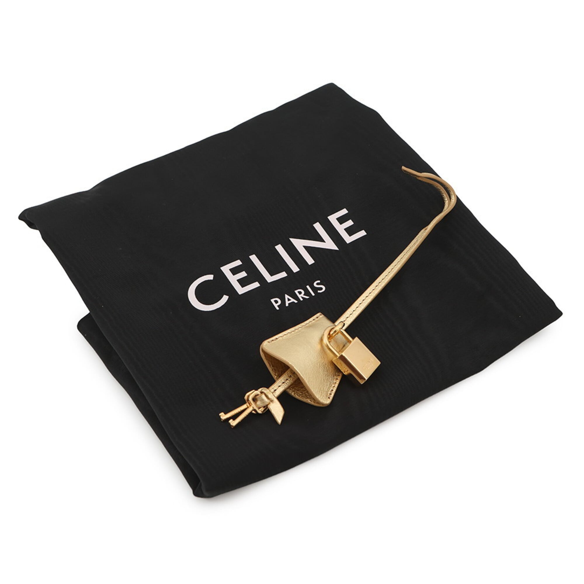 Celine Ivory Leather Canvas Handbag Tote Bag (Pre-Owned)