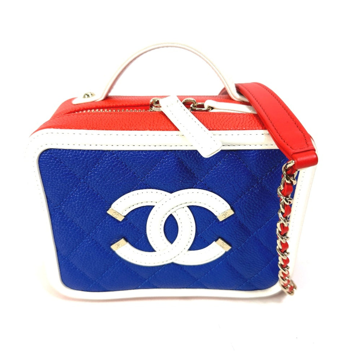 Chanel Red Leather Shoulder Bag (Pre-Owned)