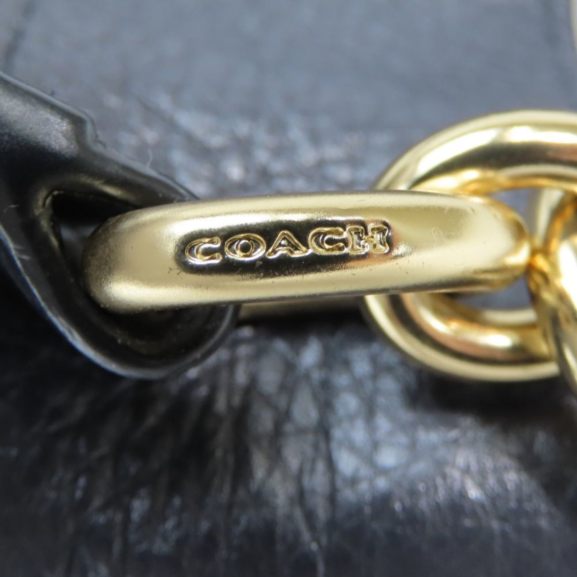 Coach Dark Navy Leather Tote Bag (Pre-Owned)