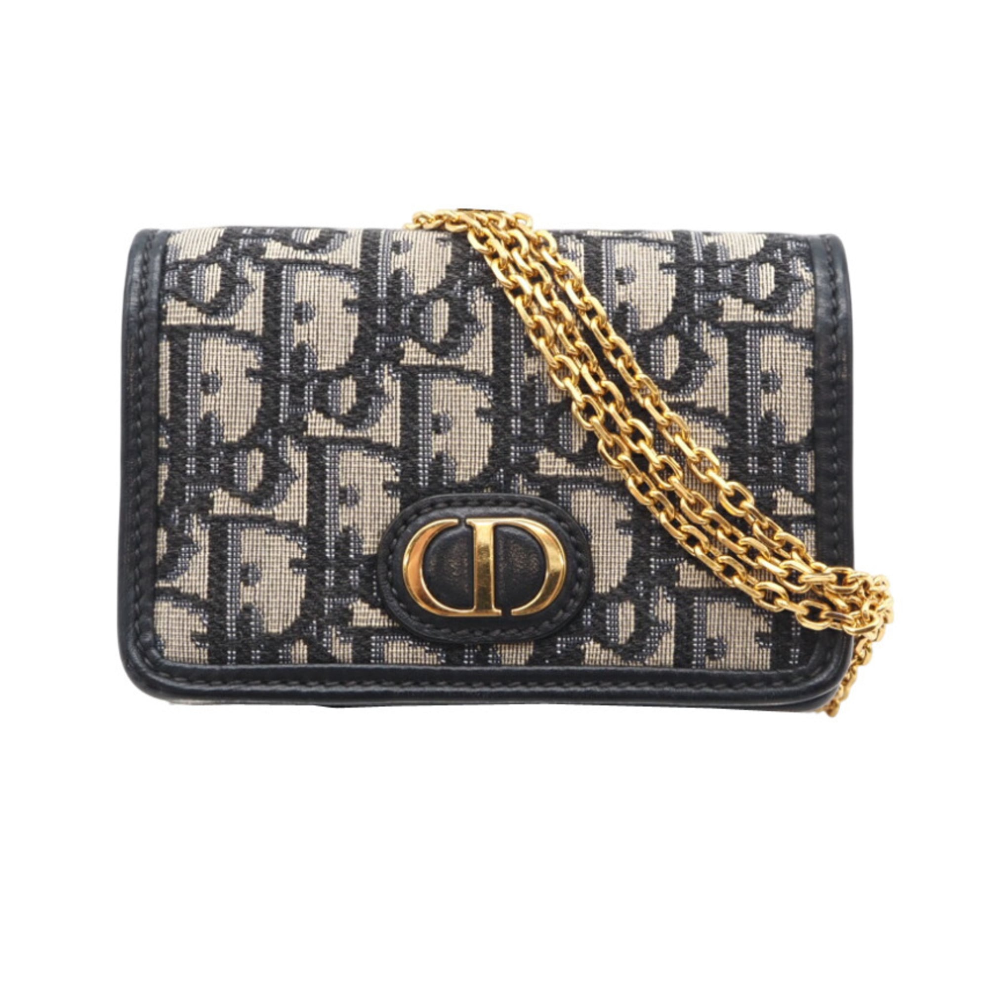 Christian Dior Navy Canvas Pouch Shoulder Bag (Pre-Owned)