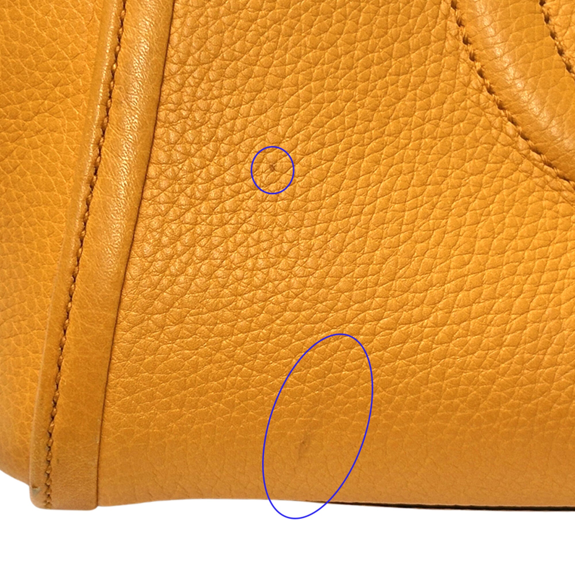 Gucci Orange Leather Handbag Shoulder Bag Tote Bag (Pre-Owned)