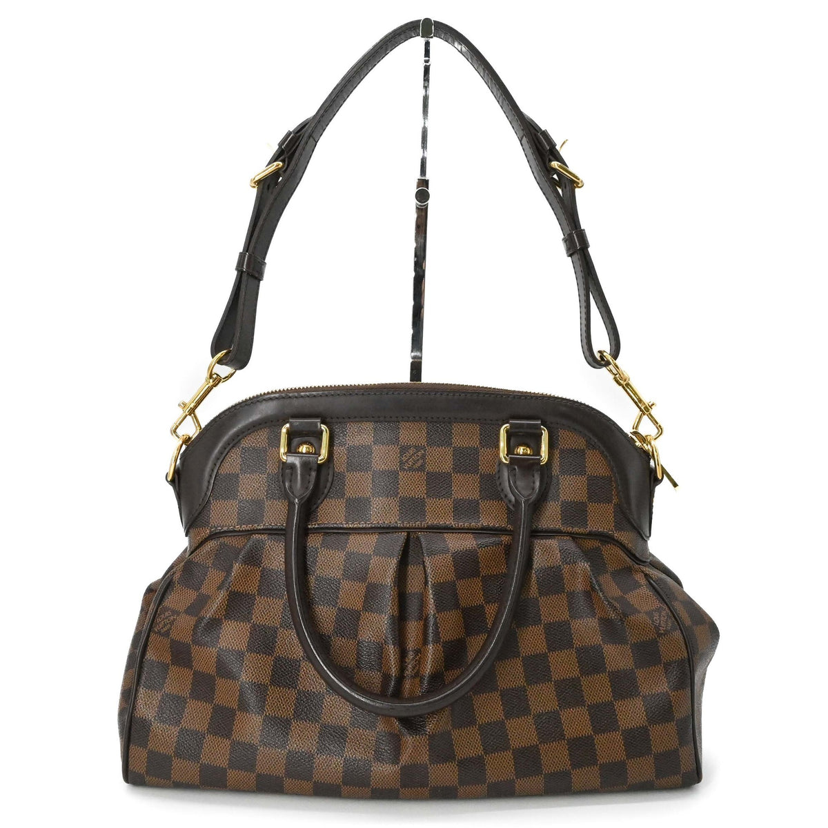 Louis Vuitton Brown Damier Canvas Handbag Shoulder Bag (Pre-Owned)