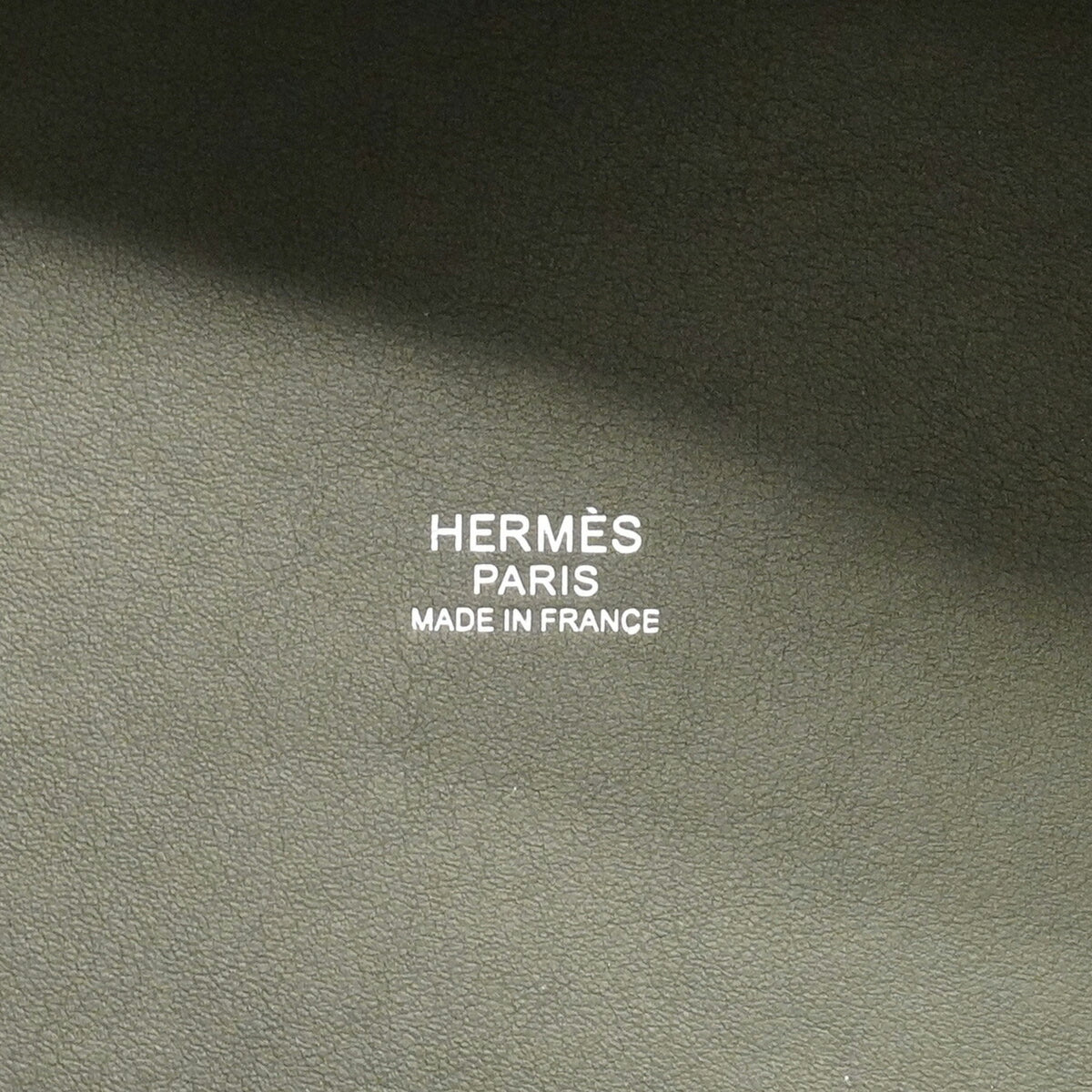 Hermes Vert Fonce Felt Swift Leather Handbag (Pre-Owned)