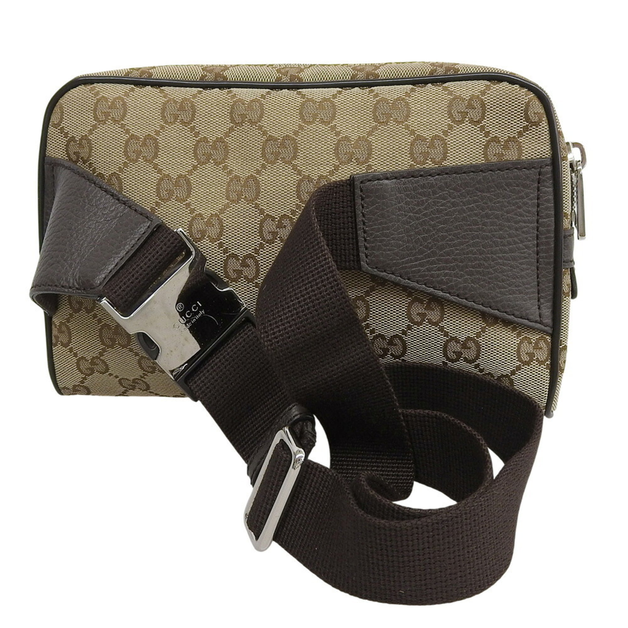 Gucci Beige Canvas Pouch Sling Bag (Pre-Owned)