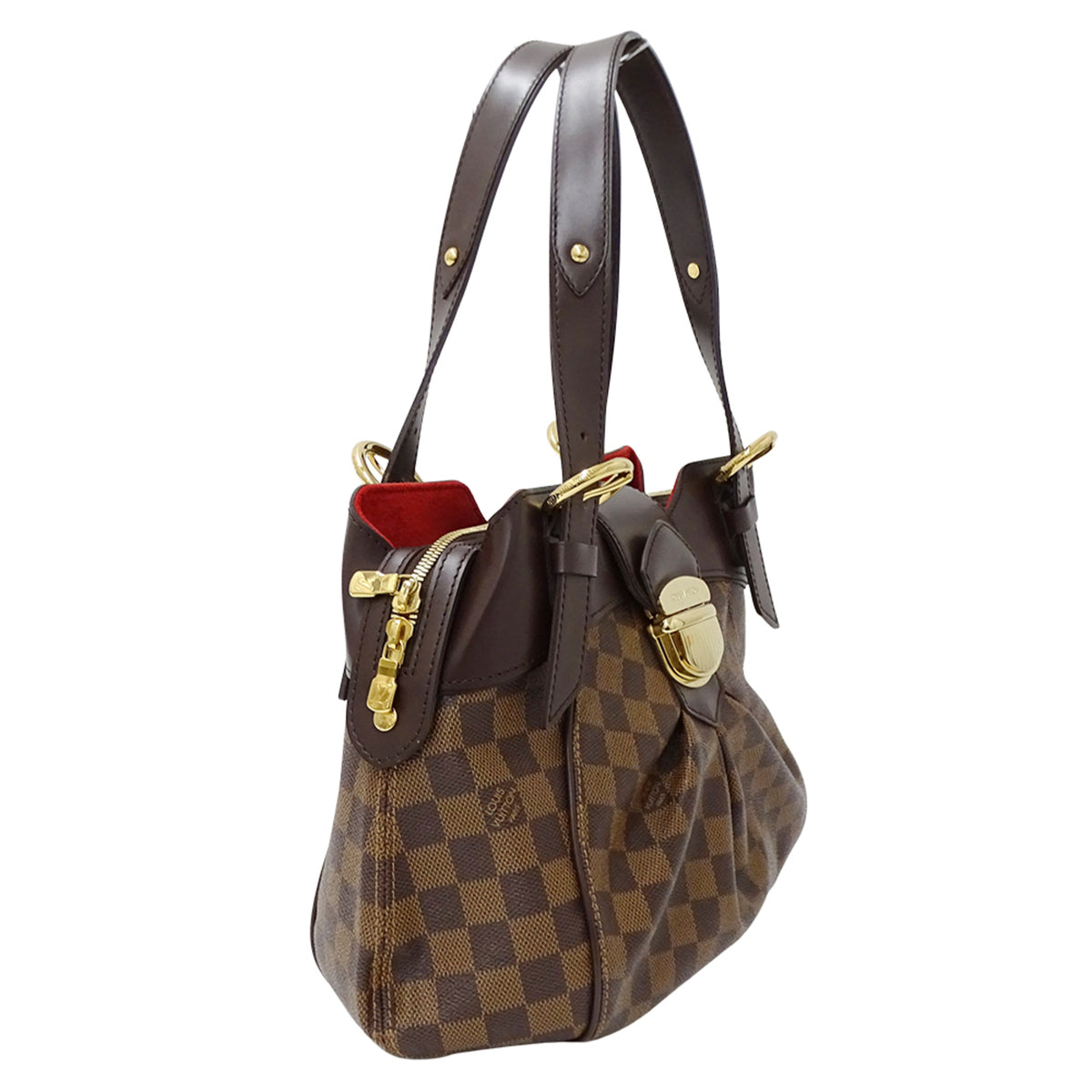 Louis Vuitton Brown Damier Canvas Handbag Shoulder Bag (Pre-Owned)