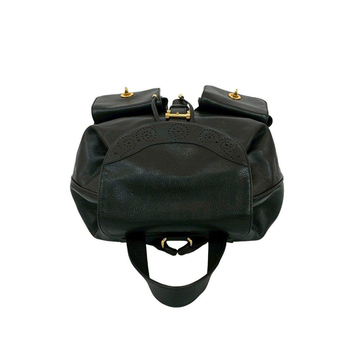 Tiffany Black Leather Backpack (Pre-Owned)