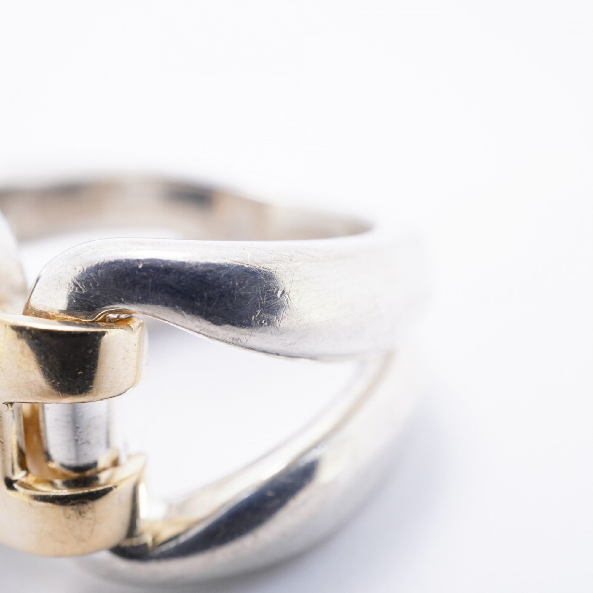 Hermes Yellow Gold (18K) Silver 925 Band Ring (Pre-Owned)