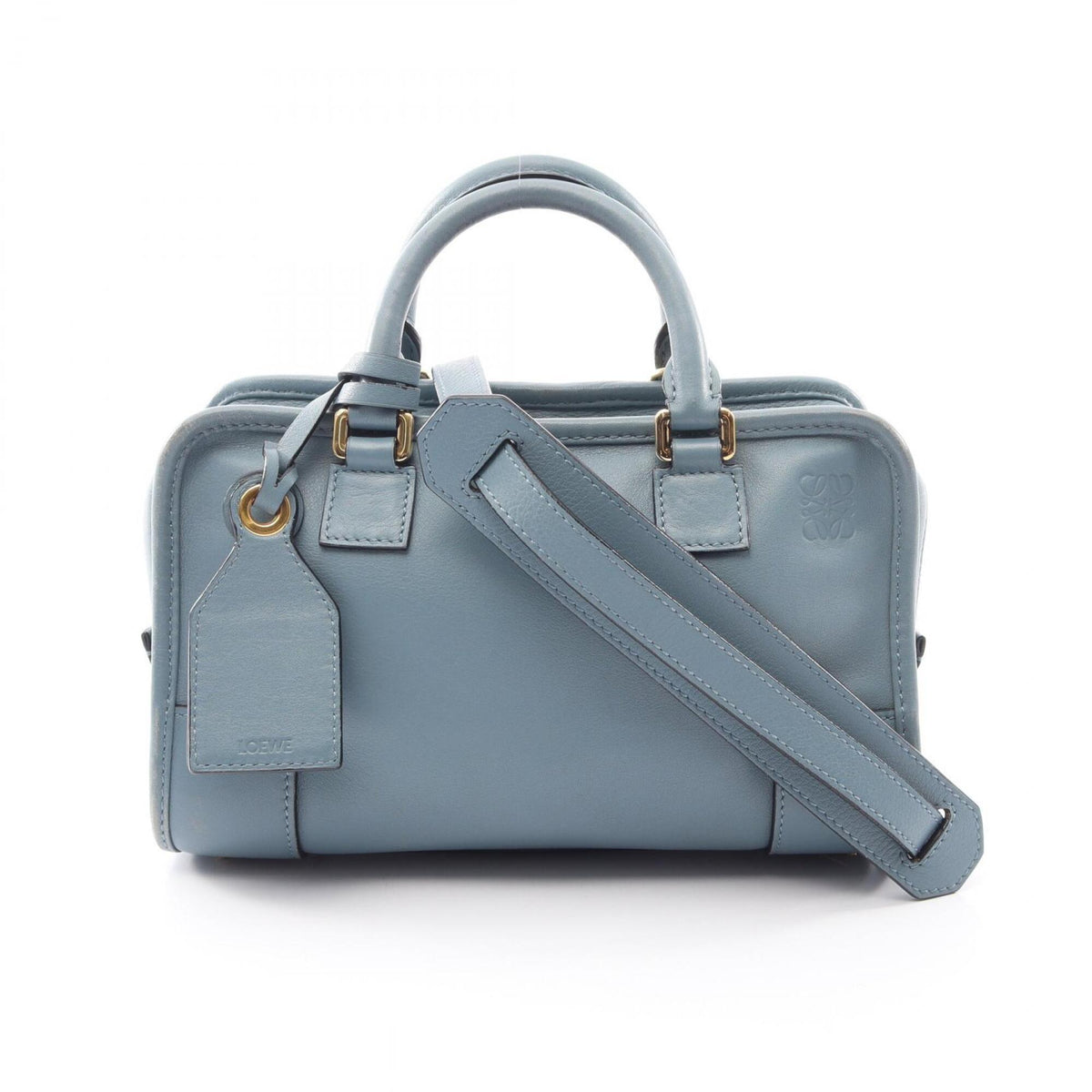 Loewe Blue Leather Handbag (Pre-Owned)