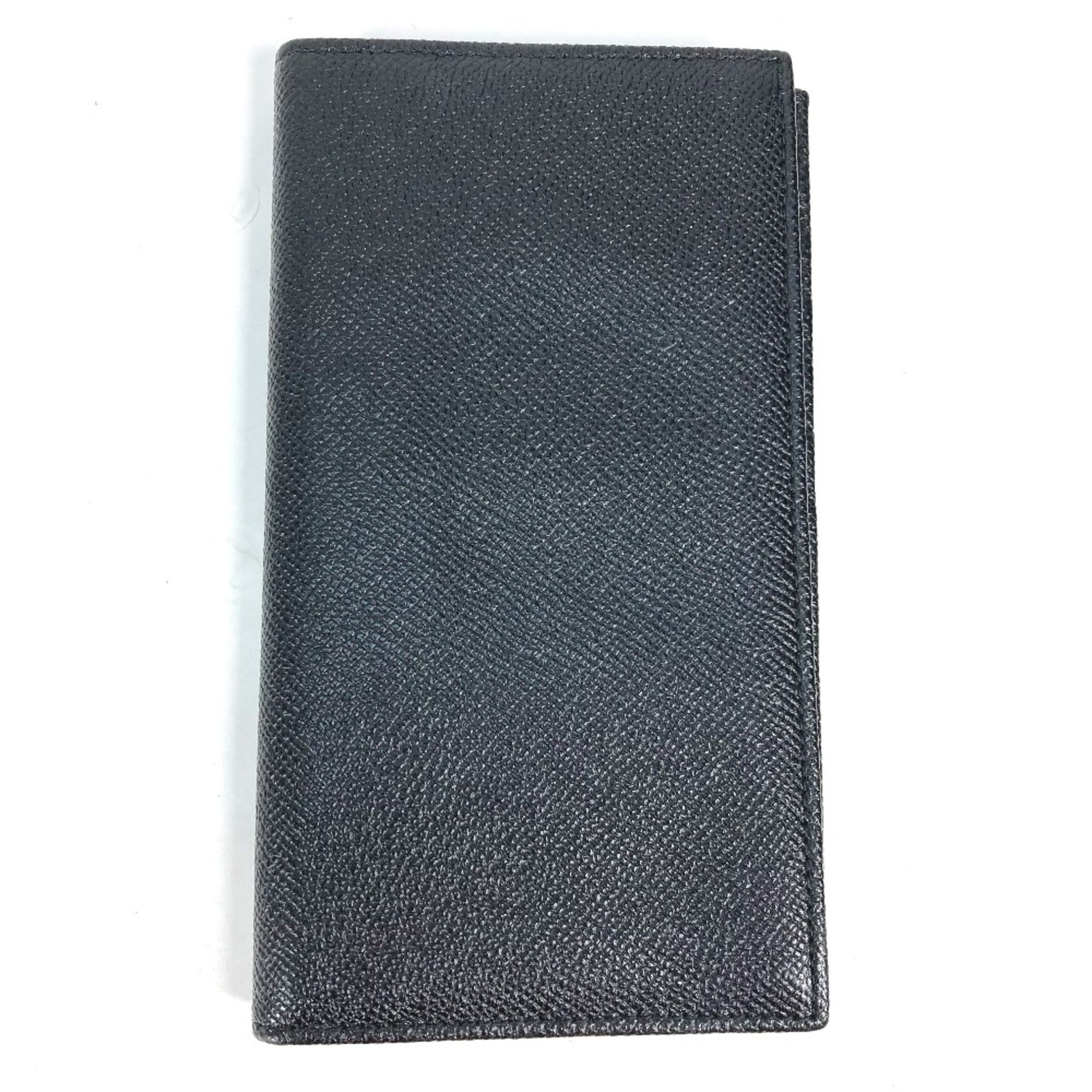 Bvlgari Black Leather Long Wallet (Bi-Fold) (Pre-Owned)