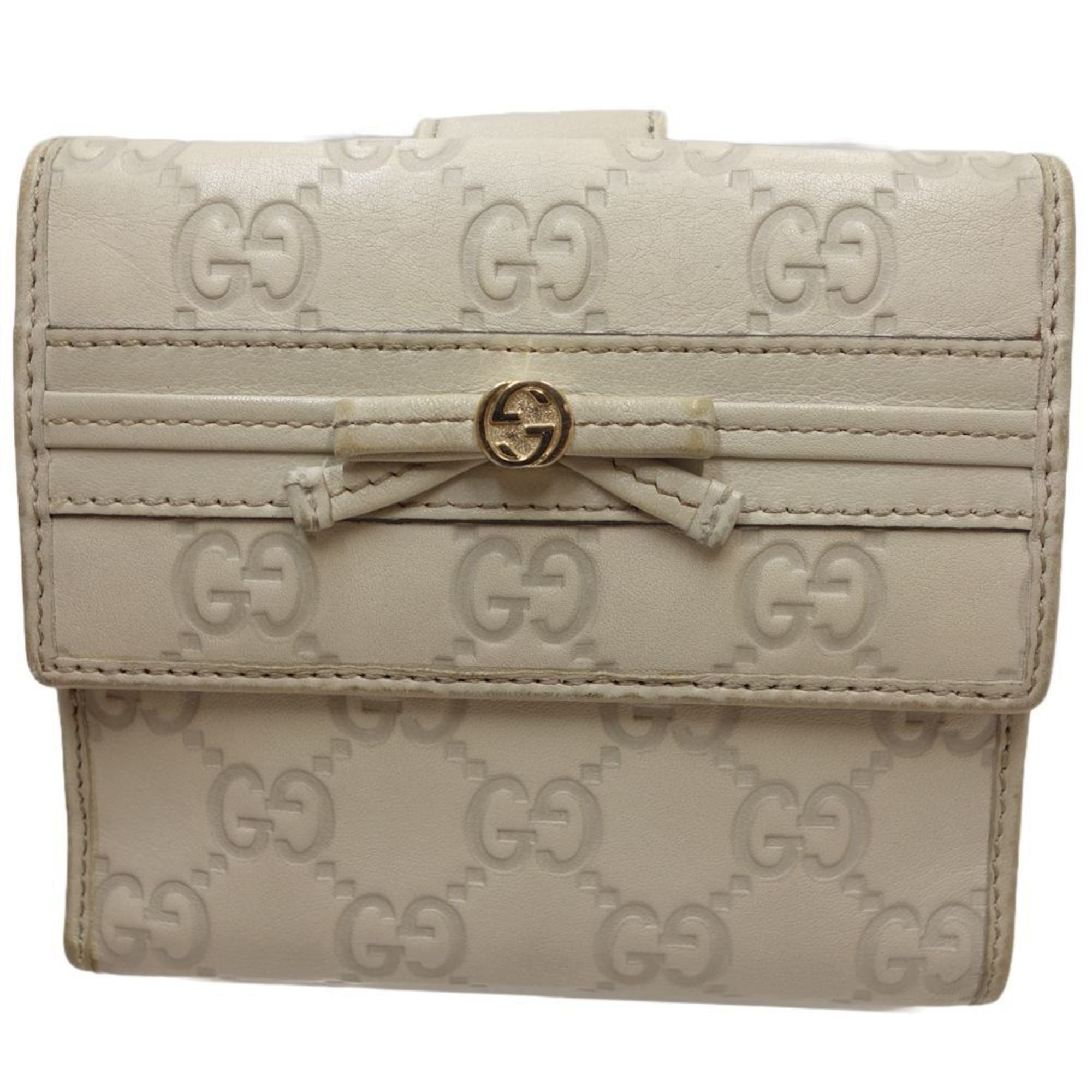 Gucci Ivory Leather Wallet (Bi-Fold) (Pre-Owned)