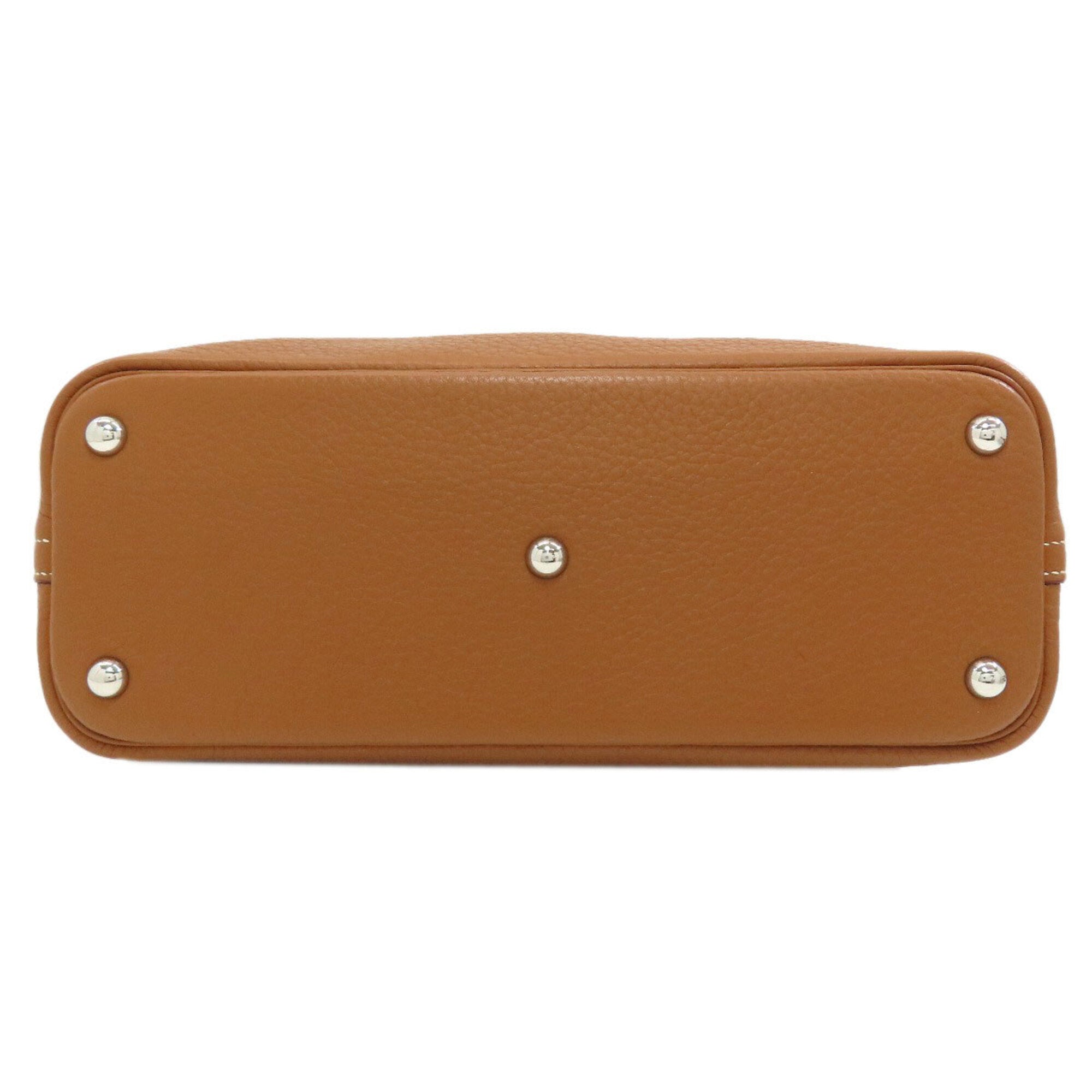 Hermes Gold Leather Handbag (Pre-Owned)