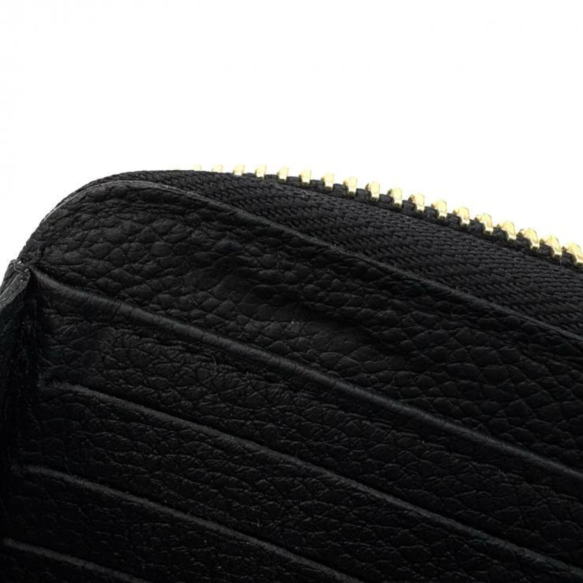 Louis Vuitton Black Noir Monogram Empreinte Long Wallet (Bi-Fold) (Pre-Owned)