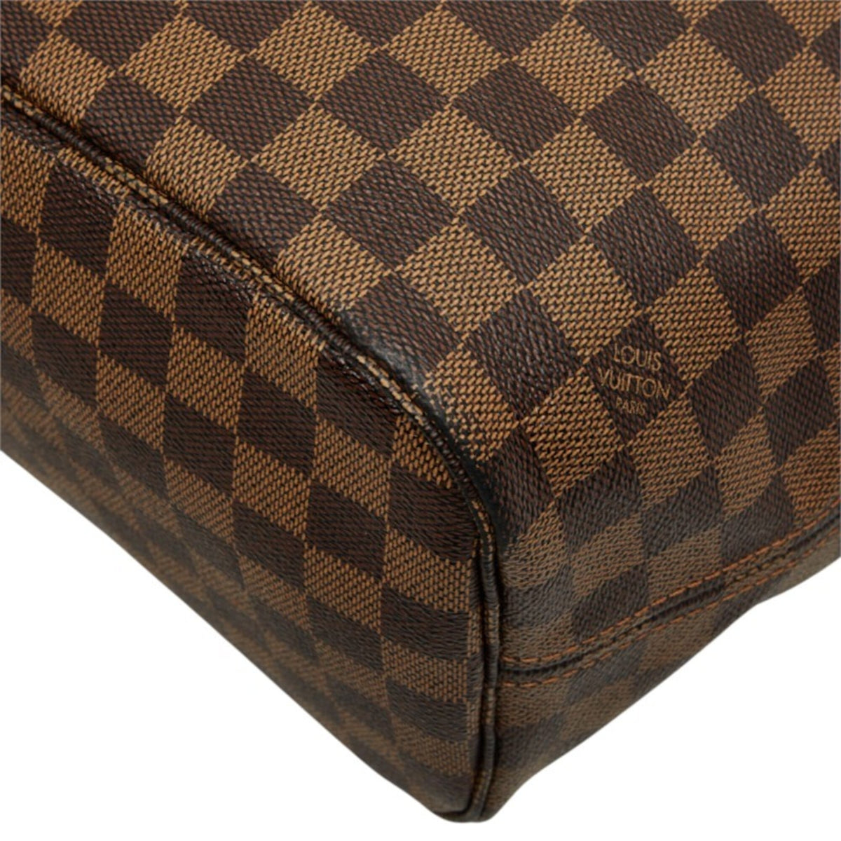Louis Vuitton Brown Damier Canvas Ebene Pvc Leather Shoulder Bag Tote Bag (Pre-Owned)