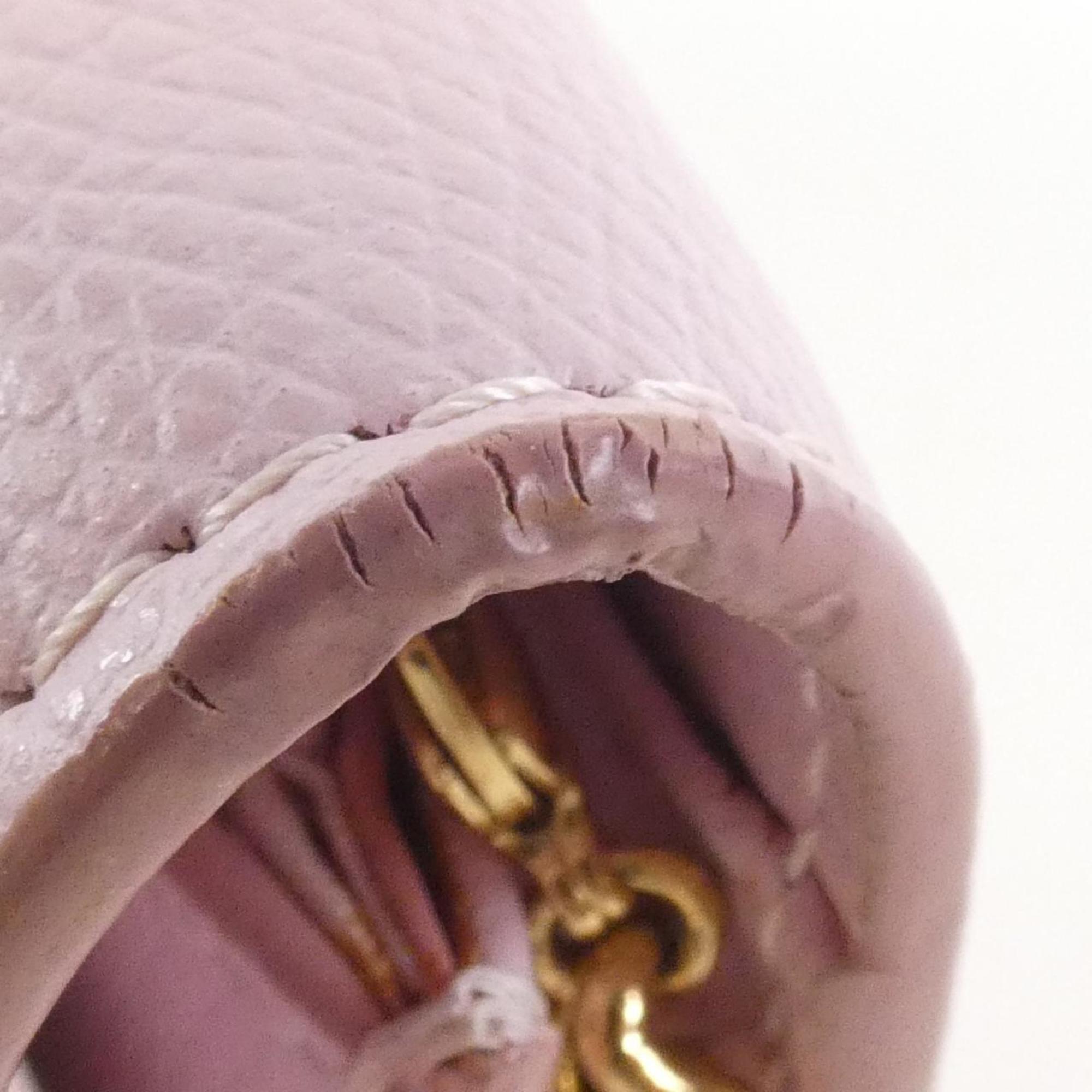 Fendi Light Pink Leather Chain/Shoulder Wallet (Pre-Owned)