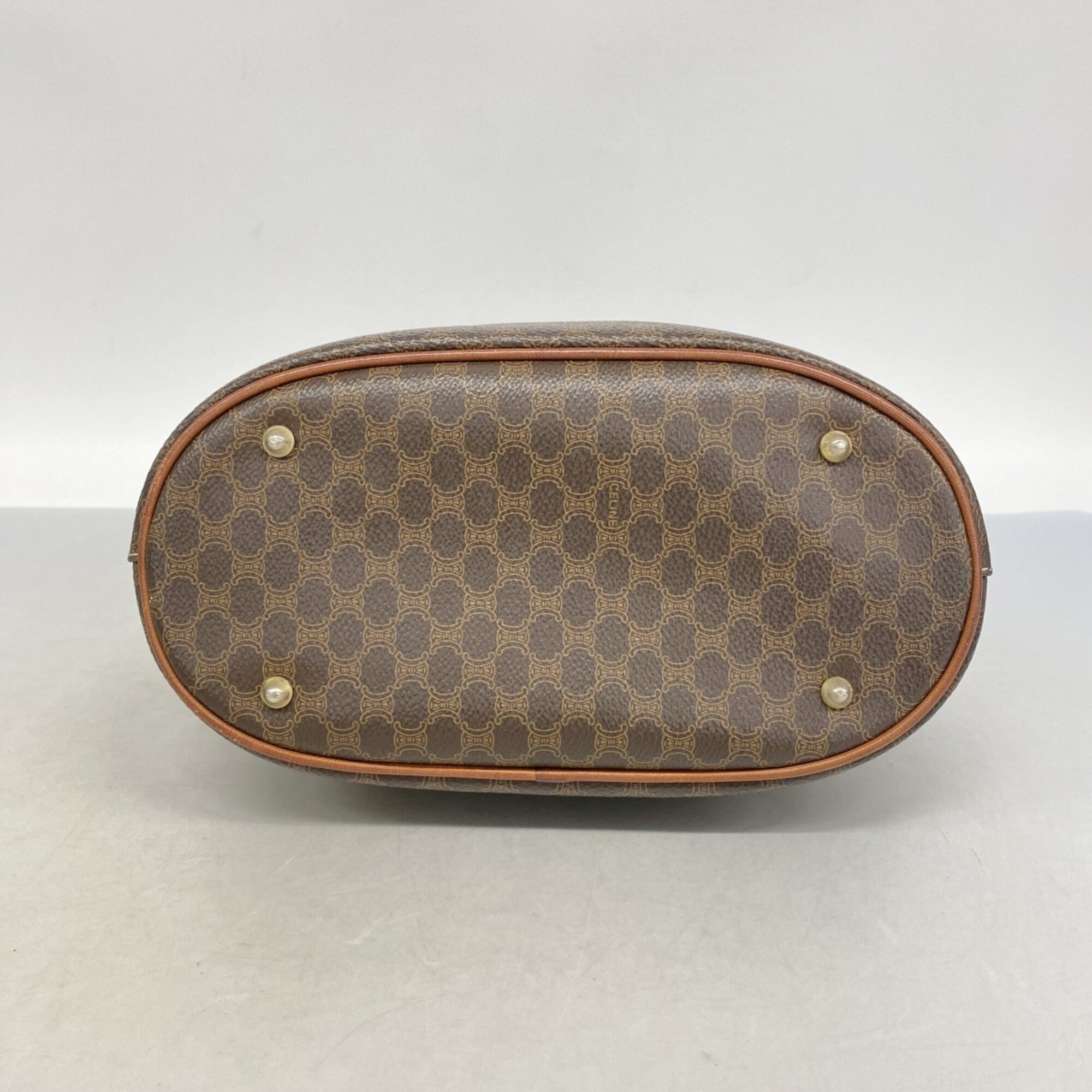 Celine Brown Pvc Tote Bag (Pre-Owned)
