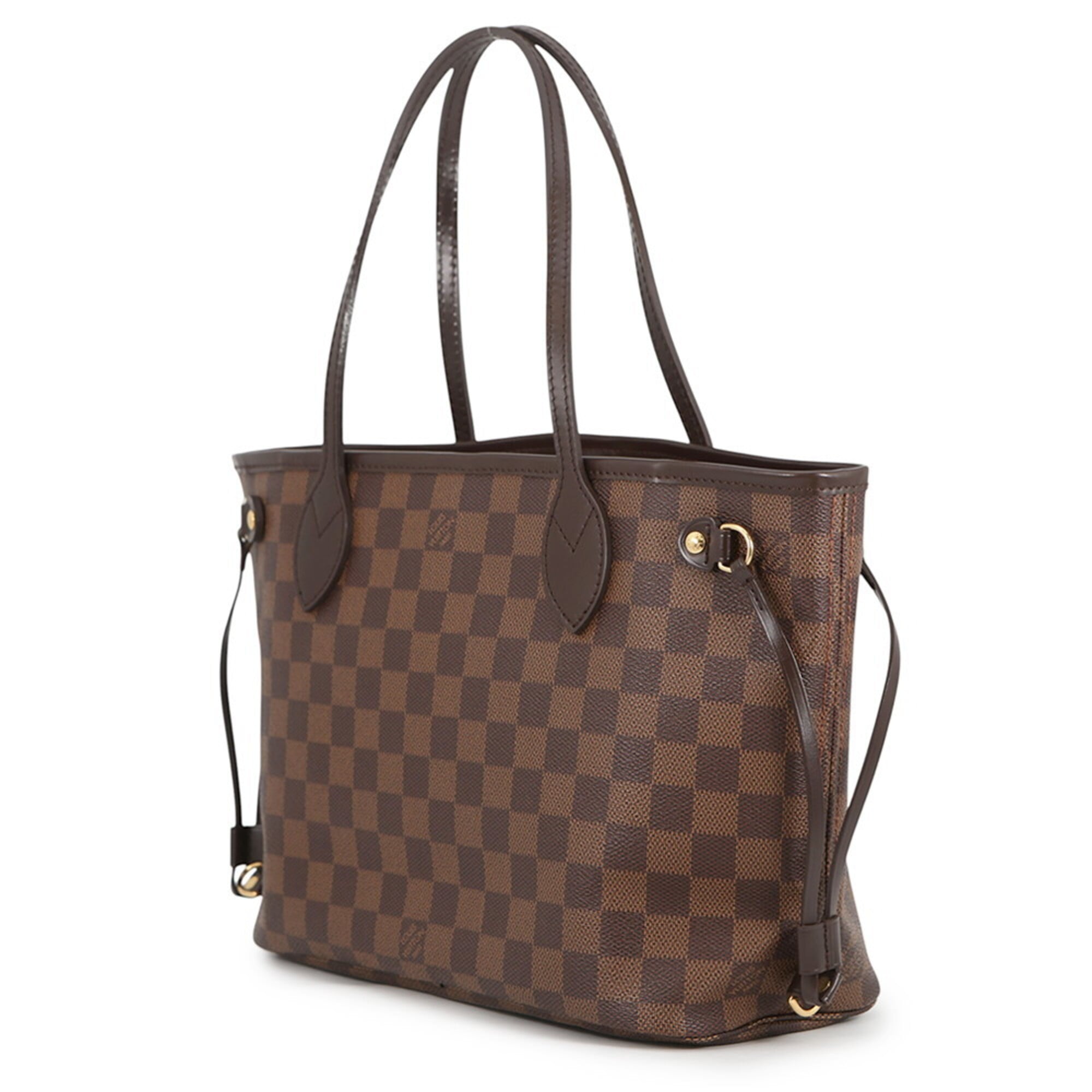 Louis Vuitton Damier Damier Canvas Ebene Red Color Handbag Tote Bag (Pre-Owned)