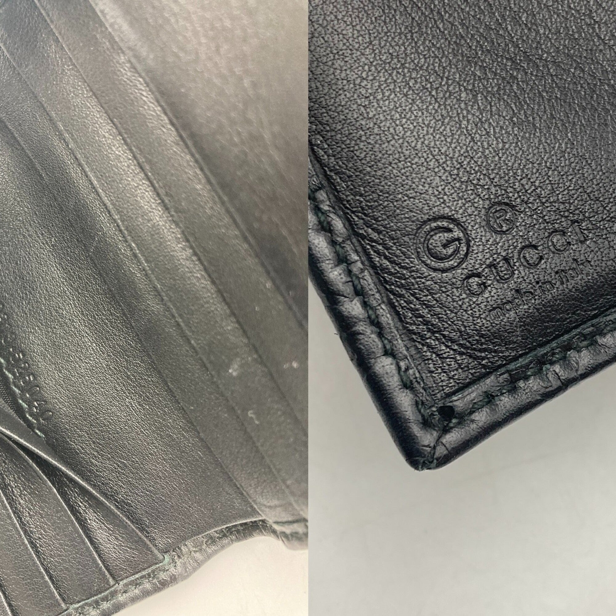 Gucci Black Leather Wallet (Bi-Fold) (Pre-Owned)