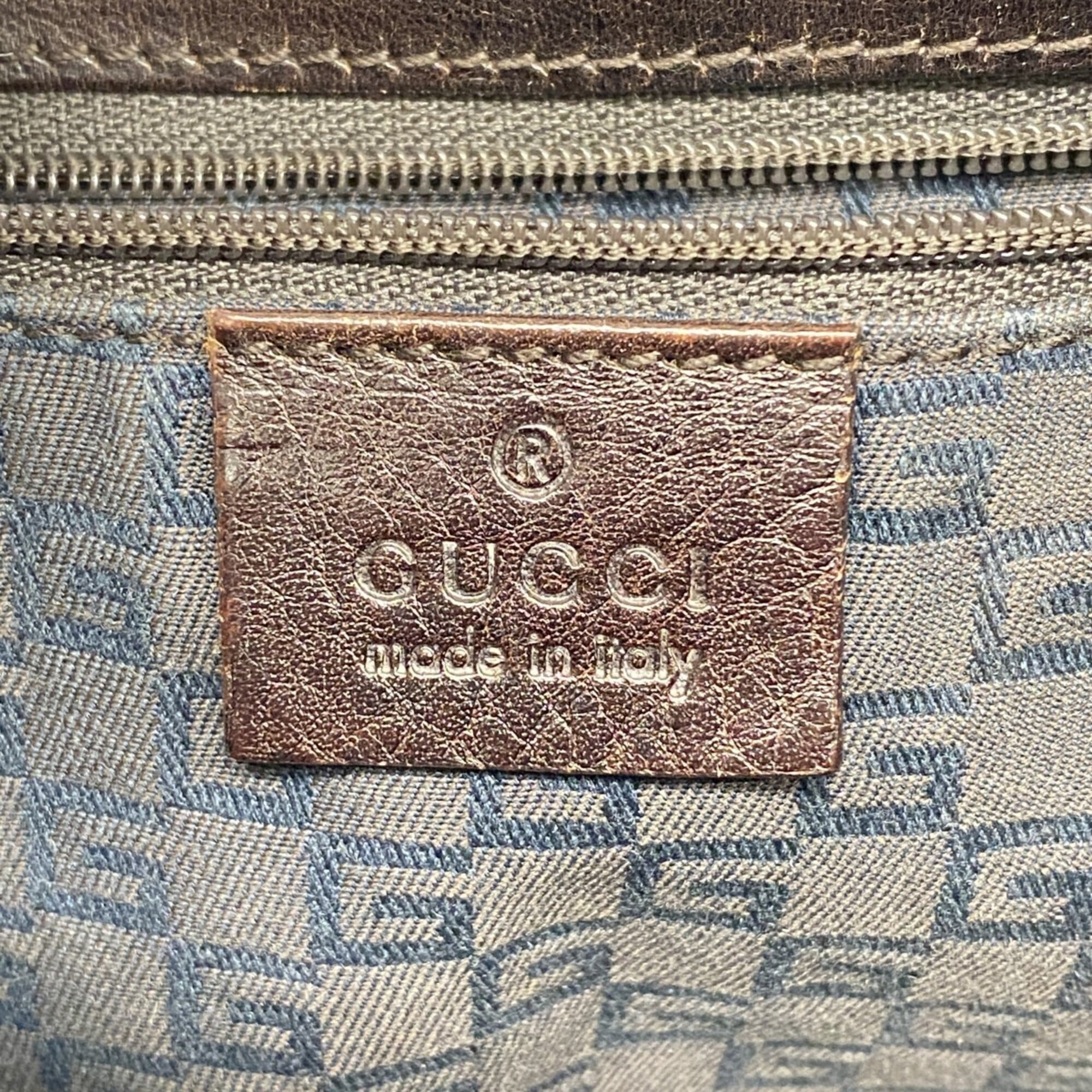 Gucci Brown Canvas Shoulder Bag (Pre-Owned)