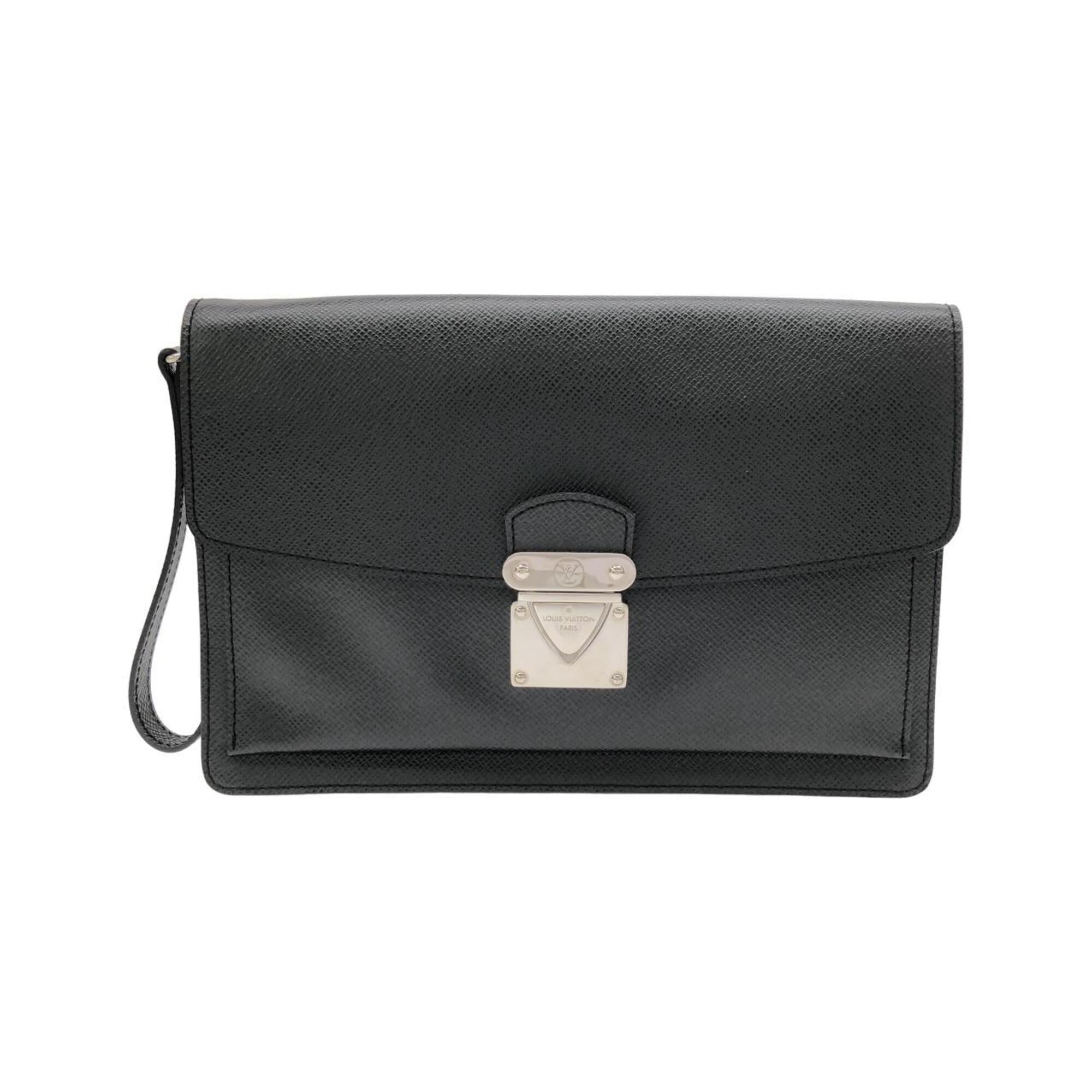 Louis Vuitton Taiga Ardoise Leather Handbag (Pre-Owned)
