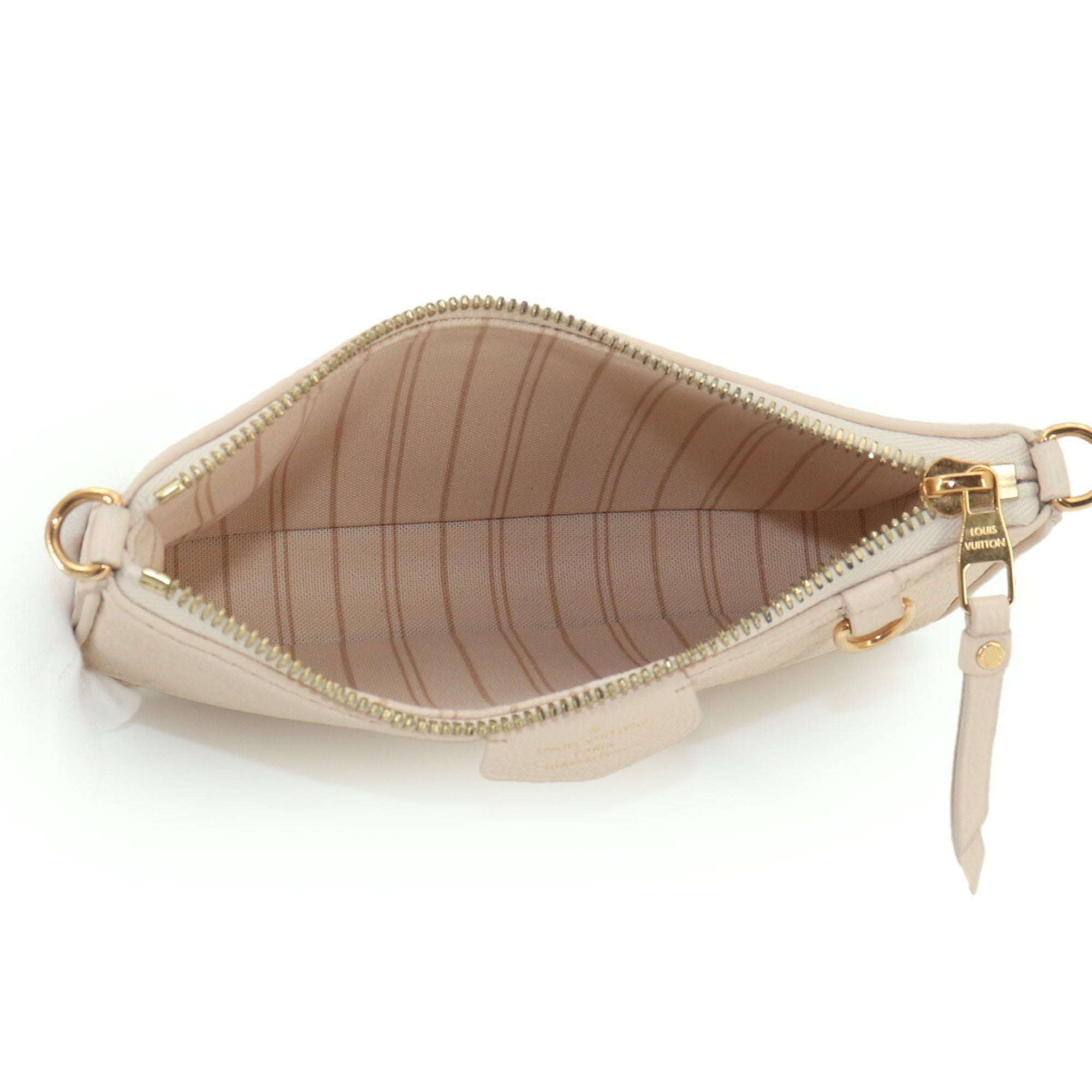 Louis Vuitton Cream Monogram Empreinte Handbag Pouch Shoulder Bag (Pre-Owned)