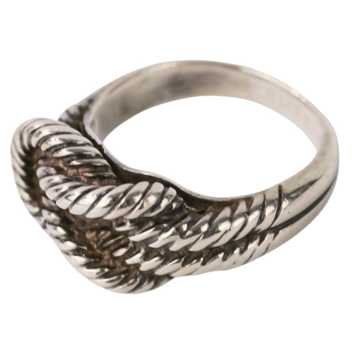 Hermes Silver Silver 925 Band Ring (Pre-Owned)