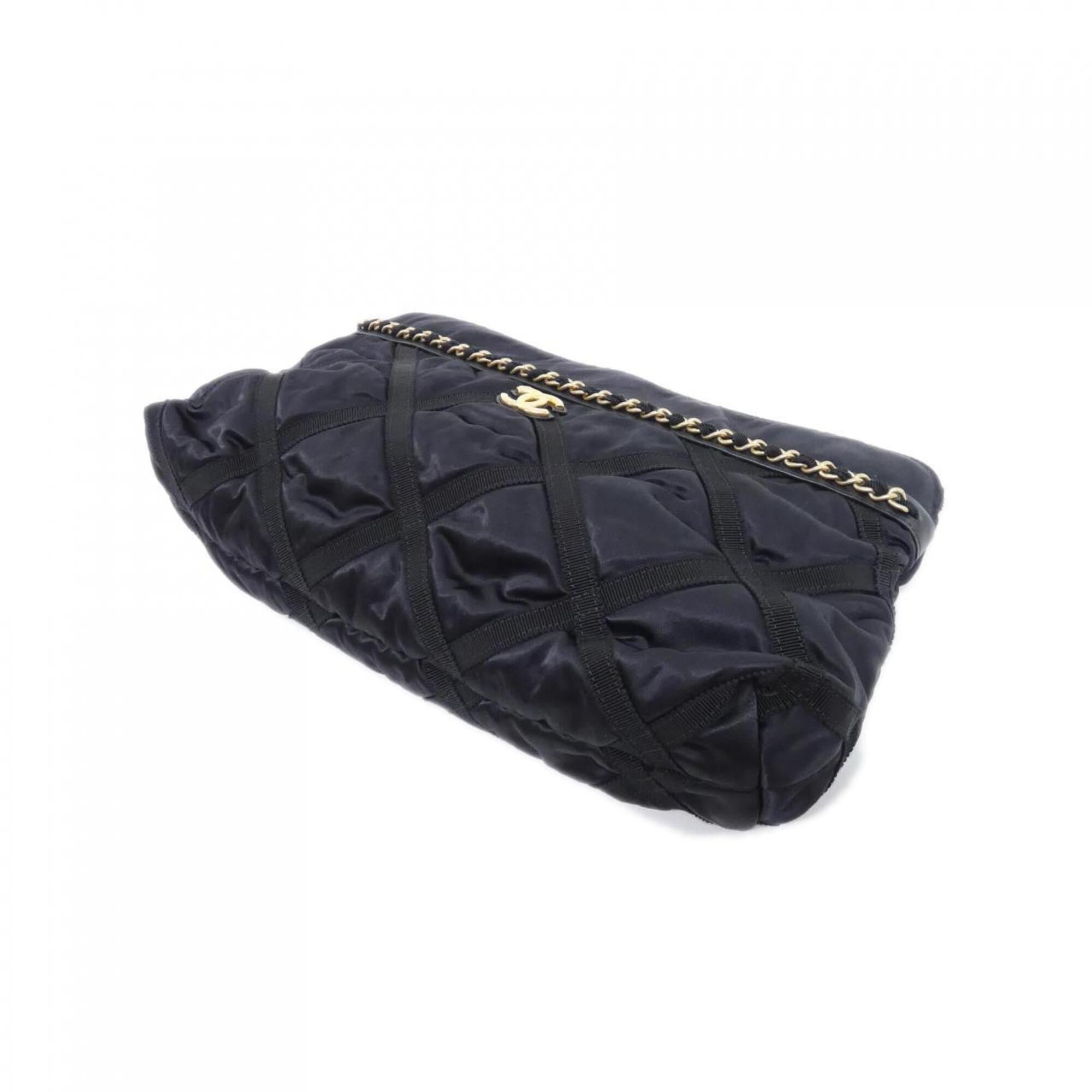 Chanel Black Nylon Handbag (Pre-Owned)