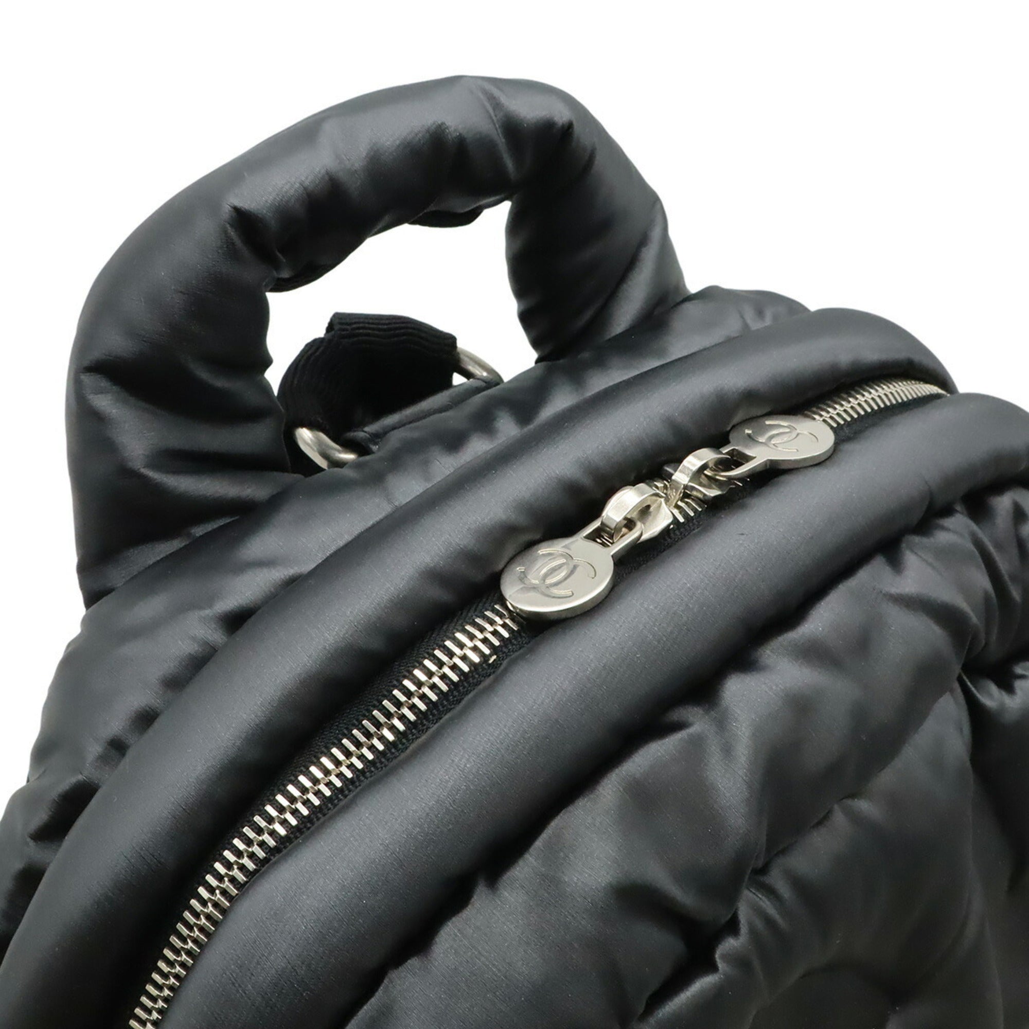 Chanel Black Nylon Backpack (Pre-Owned)