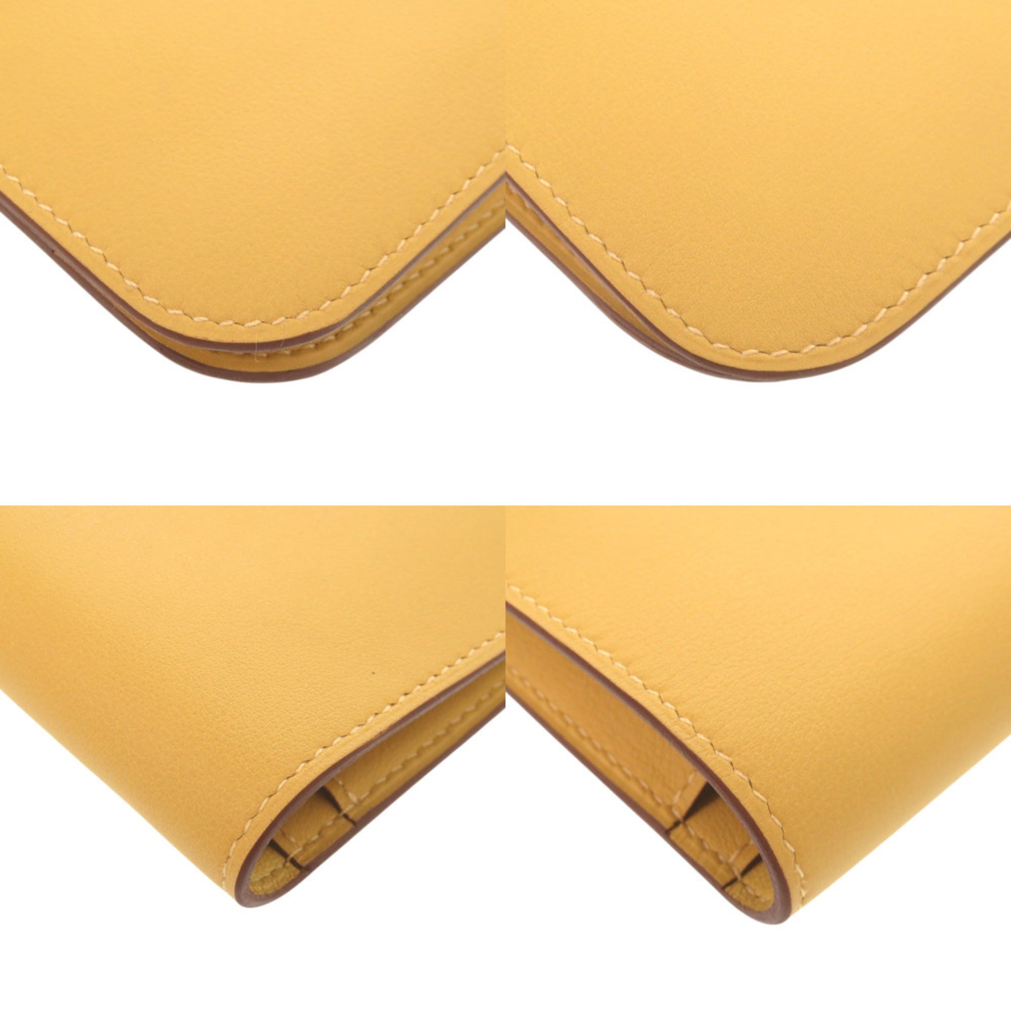 Hermes Yellow Swift Leather Wallet (Bi-Fold) (Pre-Owned)