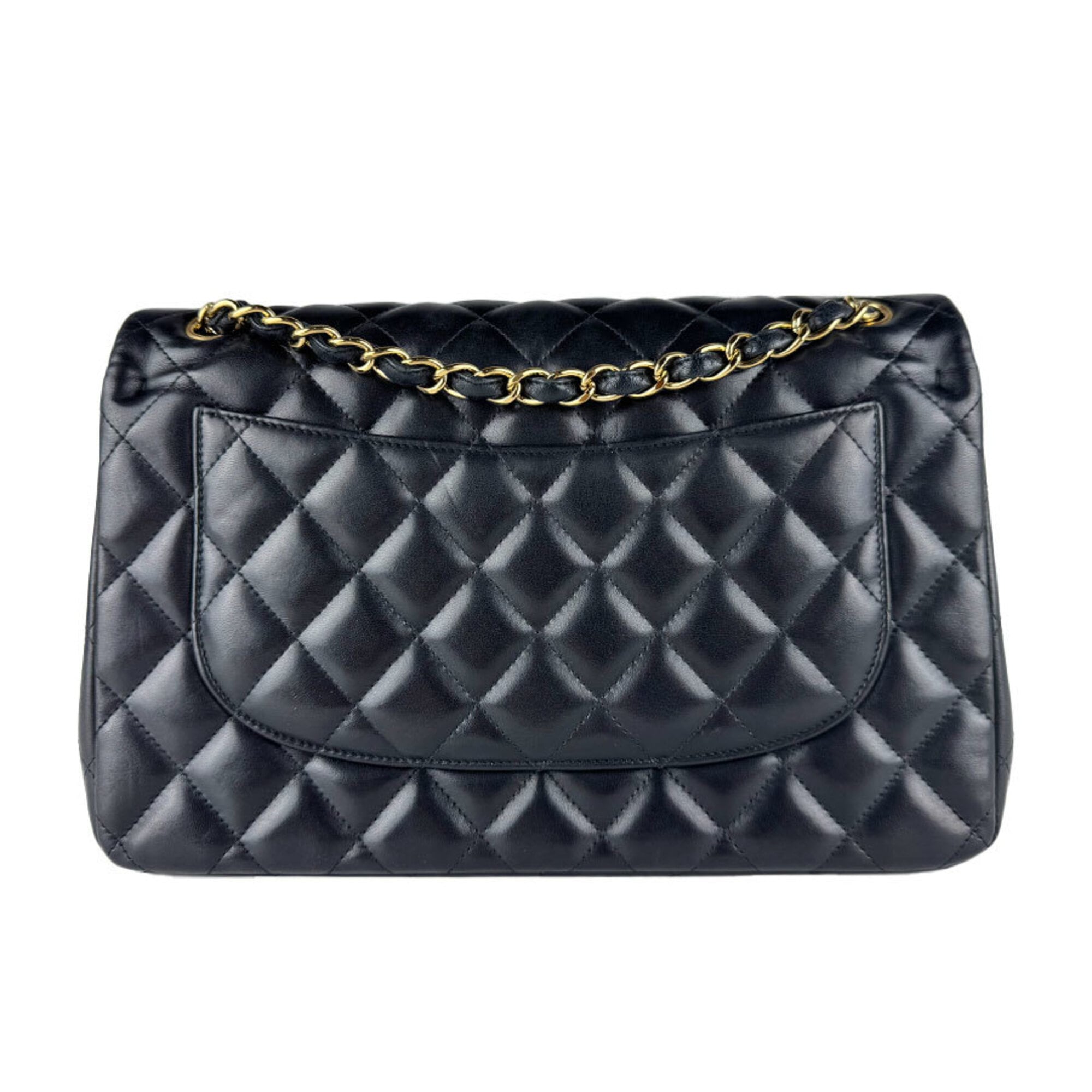 Chanel Black Leather Shoulder Bag (Pre-Owned)