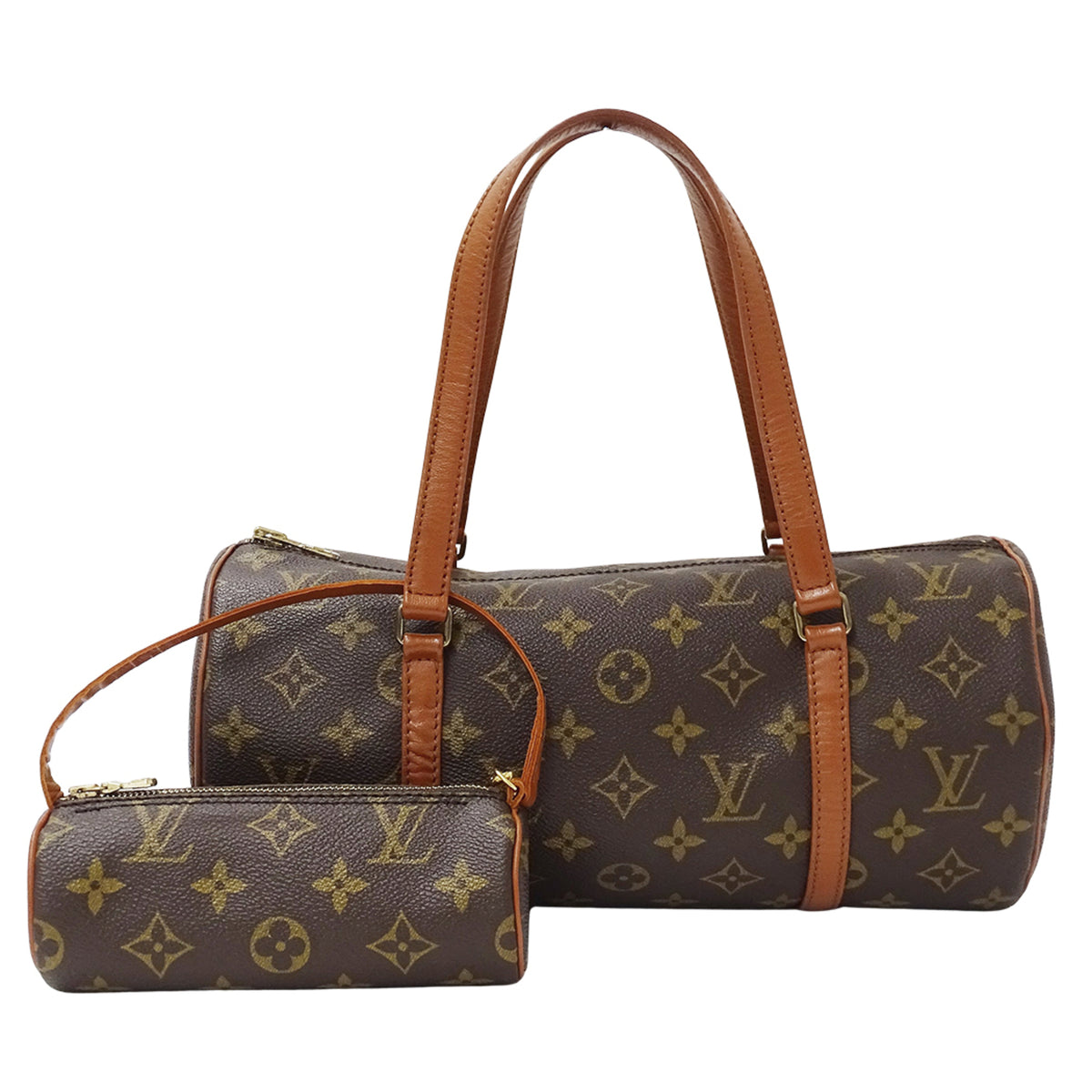 Louis Vuitton Brown Galle Monogram Monogram Handbag Pouch (Pre-Owned)
