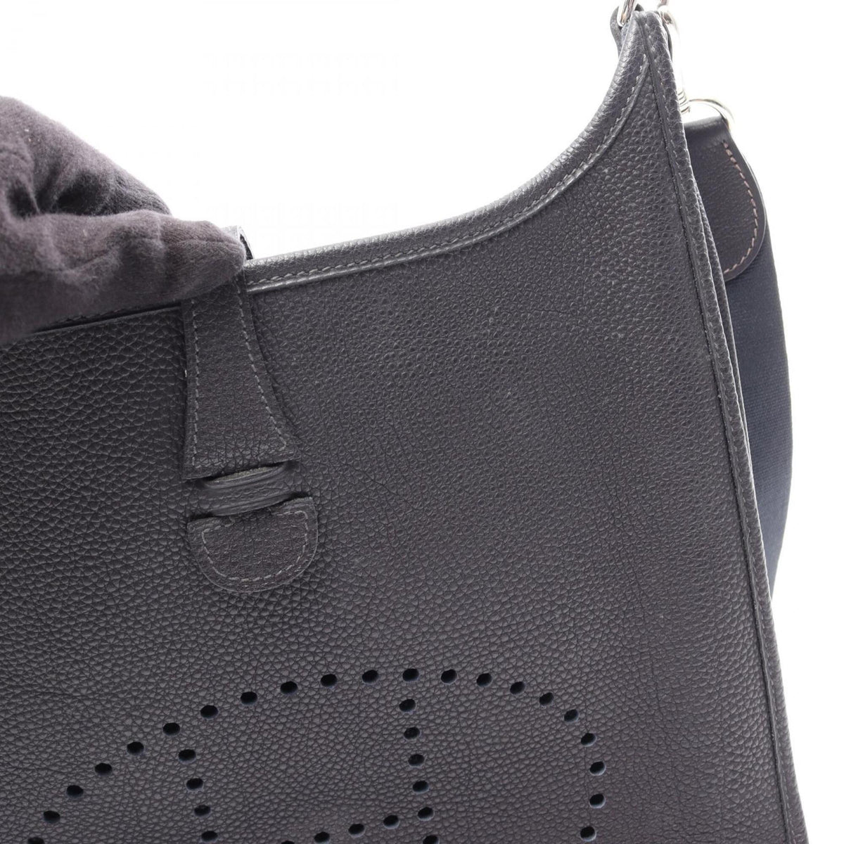 Hermes Navy Togo Leather Handbag Shoulder Bag (Pre-Owned)