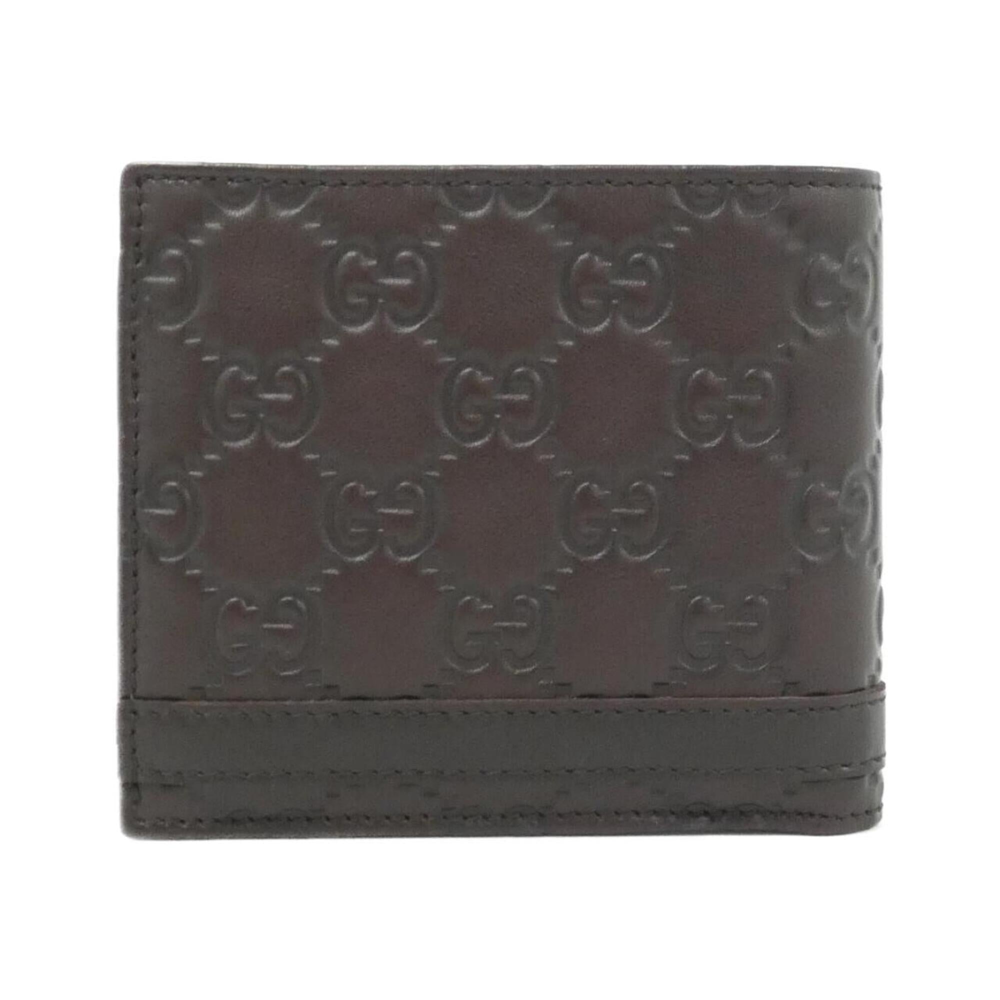 Gucci Chocolate Gg Leather Wallet (Bi-Fold) (Pre-Owned)