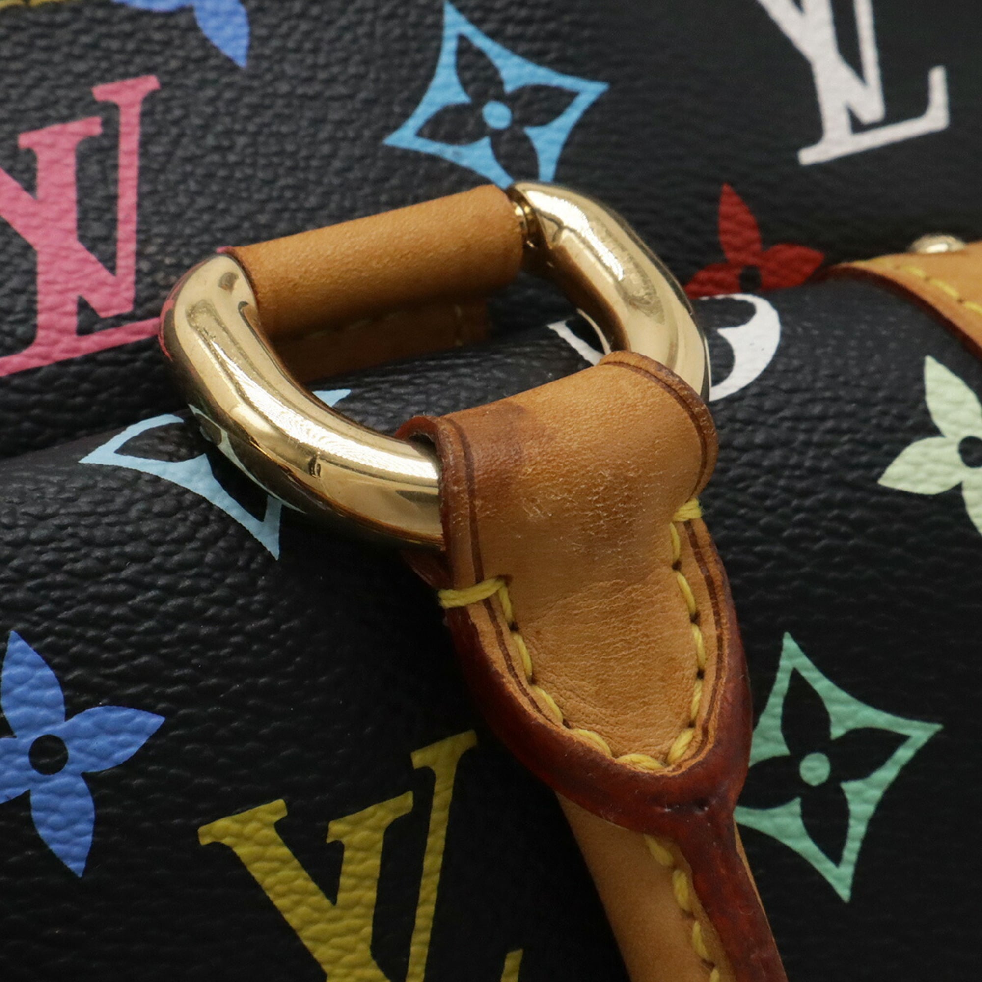 Louis Vuitton Black Monogram Multi-Color Noir Monogram Multicolore Handbag Shoulder Bag (Pre-Owned)
