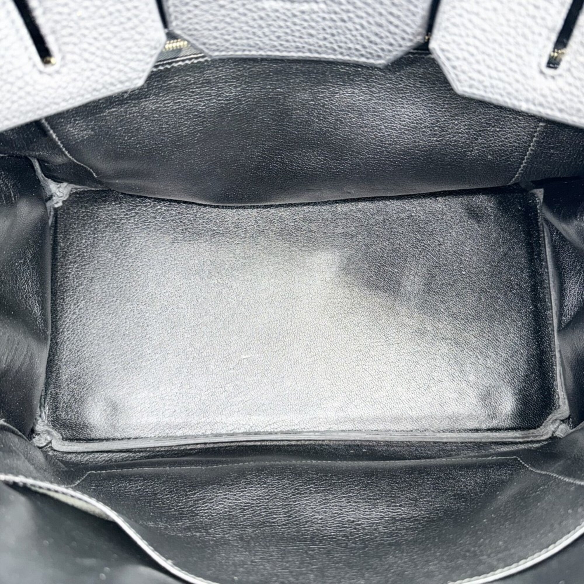 Hermes Black Leather Handbag (Pre-Owned)