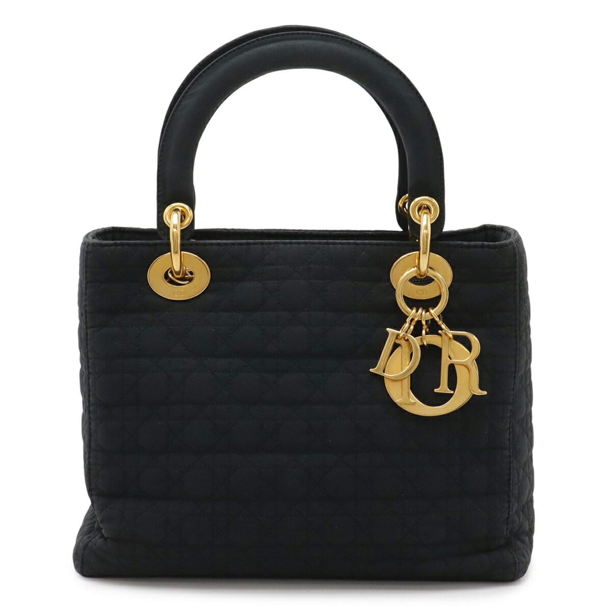 Christian Dior Black Nylon Handbag Tote Bag (Pre-Owned)