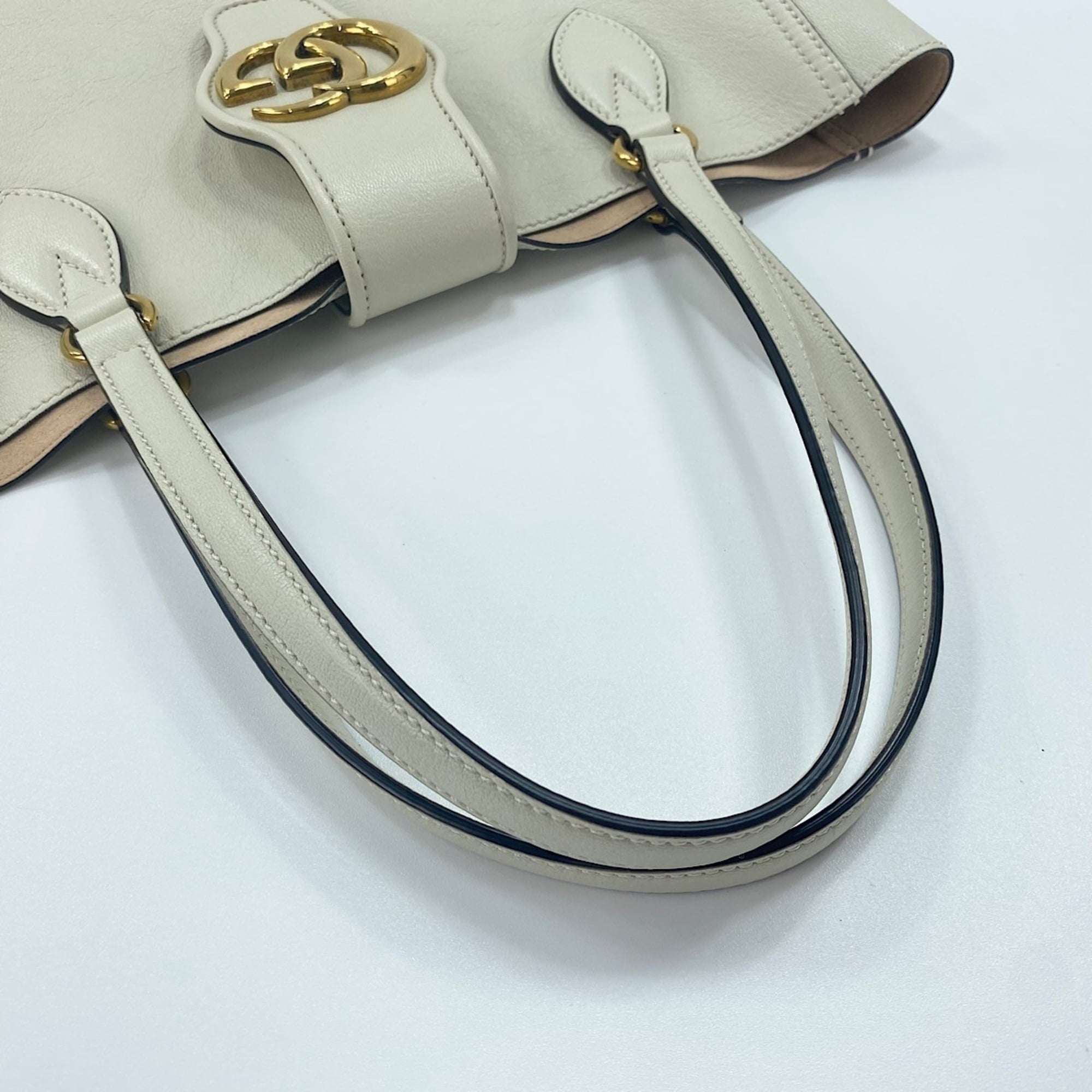 Gucci Gg Marmont White Tote Bag (Pre-Owned)