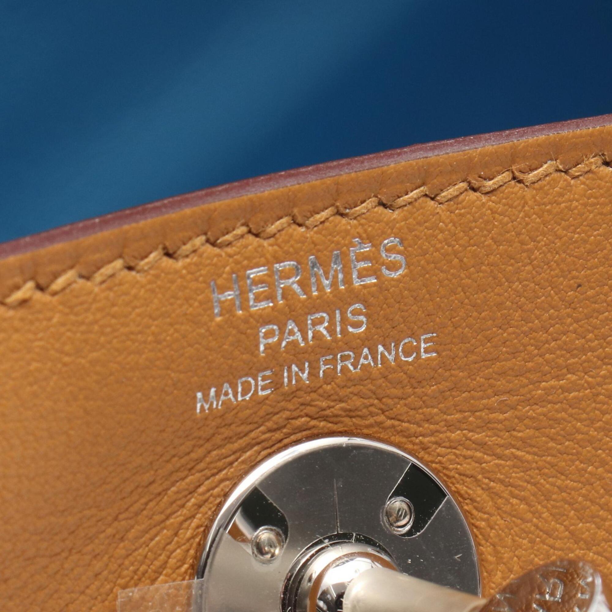Hermes Brown Camel Swift Leather Handbag Shoulder Bag (Pre-Owned)