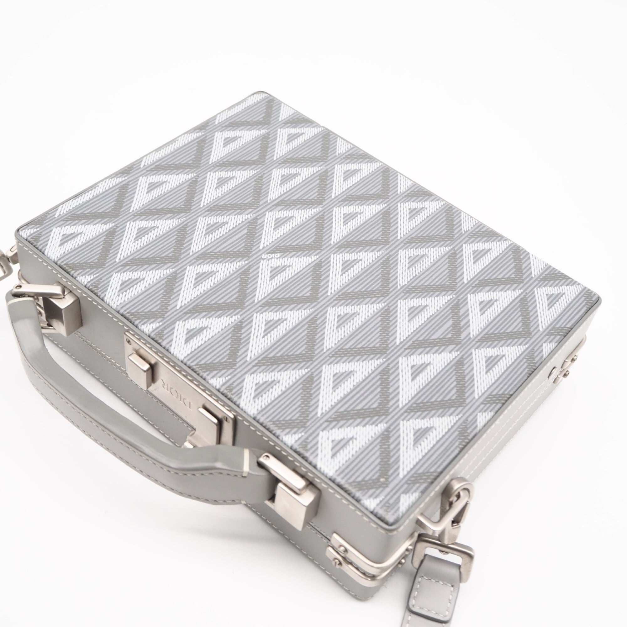 Christian Dior Gray Leather Handbag (Pre-Owned)