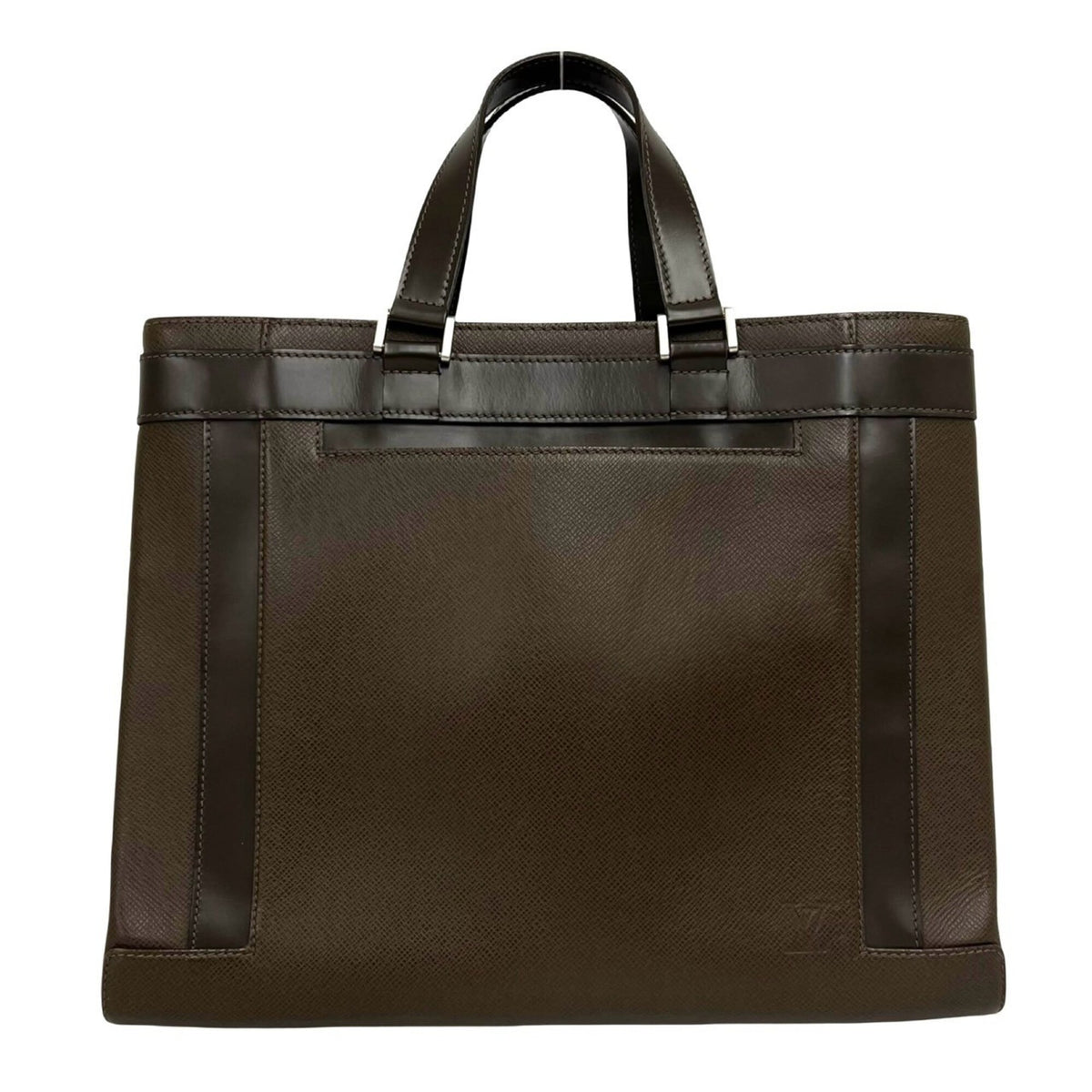 Louis Vuitton Brown Leather Handbag Tote Bag (Pre-Owned)