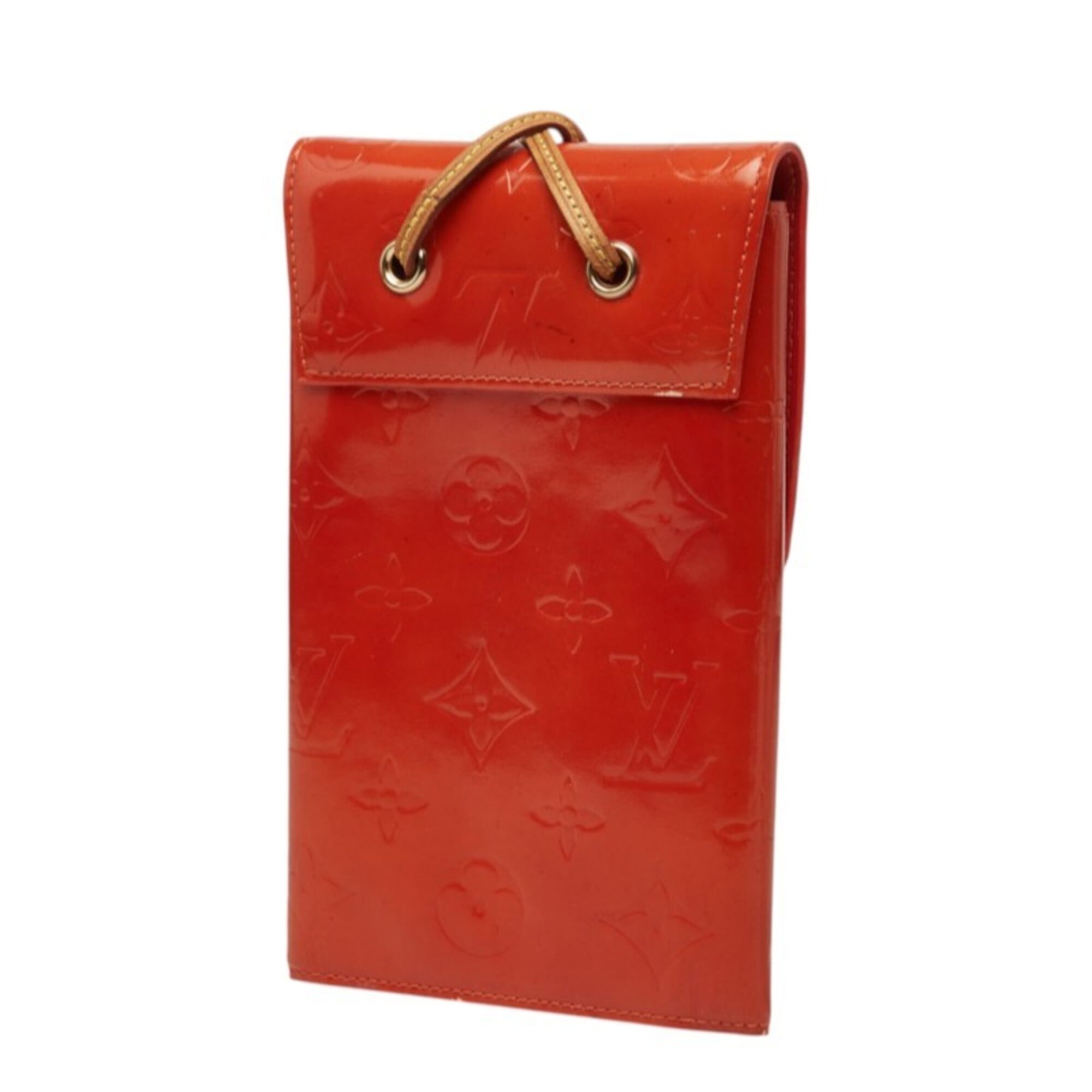 Louis Vuitton Orange Leather Pochette Shoulder Bag (Pre-Owned)