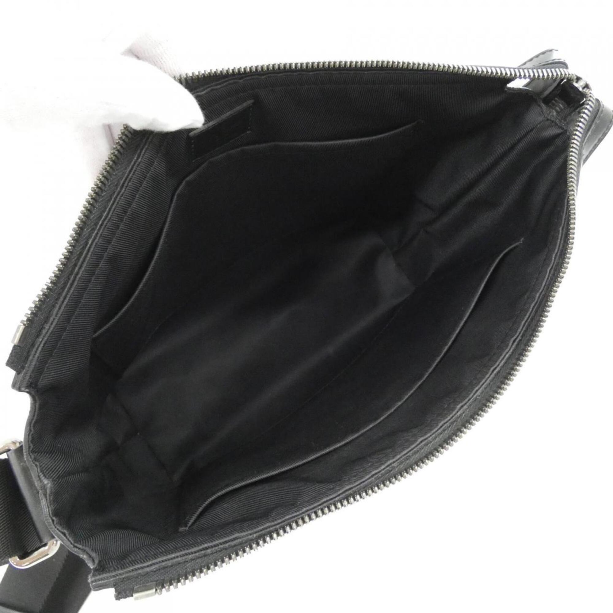 Louis Vuitton Black Coated Canvas Shoulder Bag (Pre-Owned)