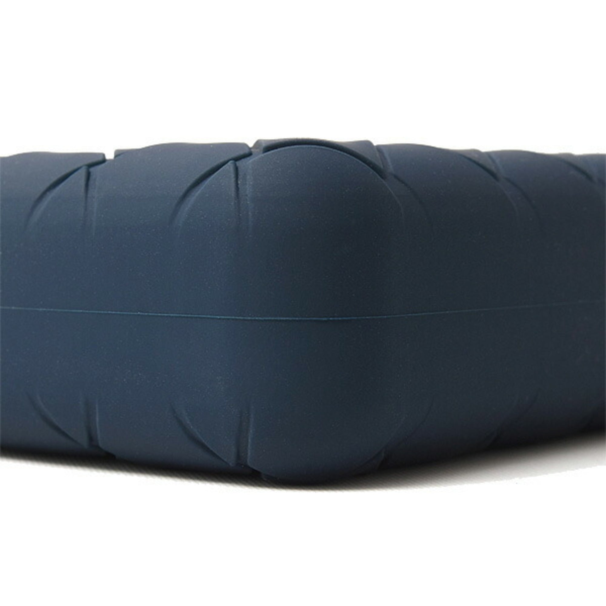 Bottega Veneta Navy Rubber Pouch (Pre-Owned)