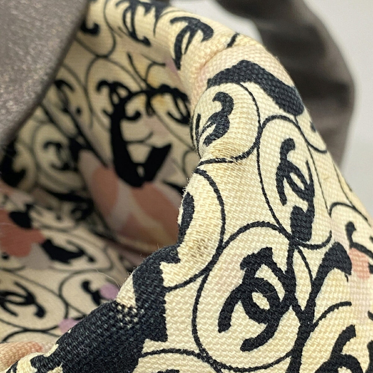 Chanel Gray Multi-Color Canvas Tote Bag (Pre-Owned)